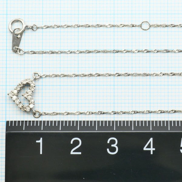 18K White Gold Diamond Pendant Necklace 0.15ct - Elegant Everyday Jewelry for Women, Perfect for Gifts, Anniversaries & Special Occasions