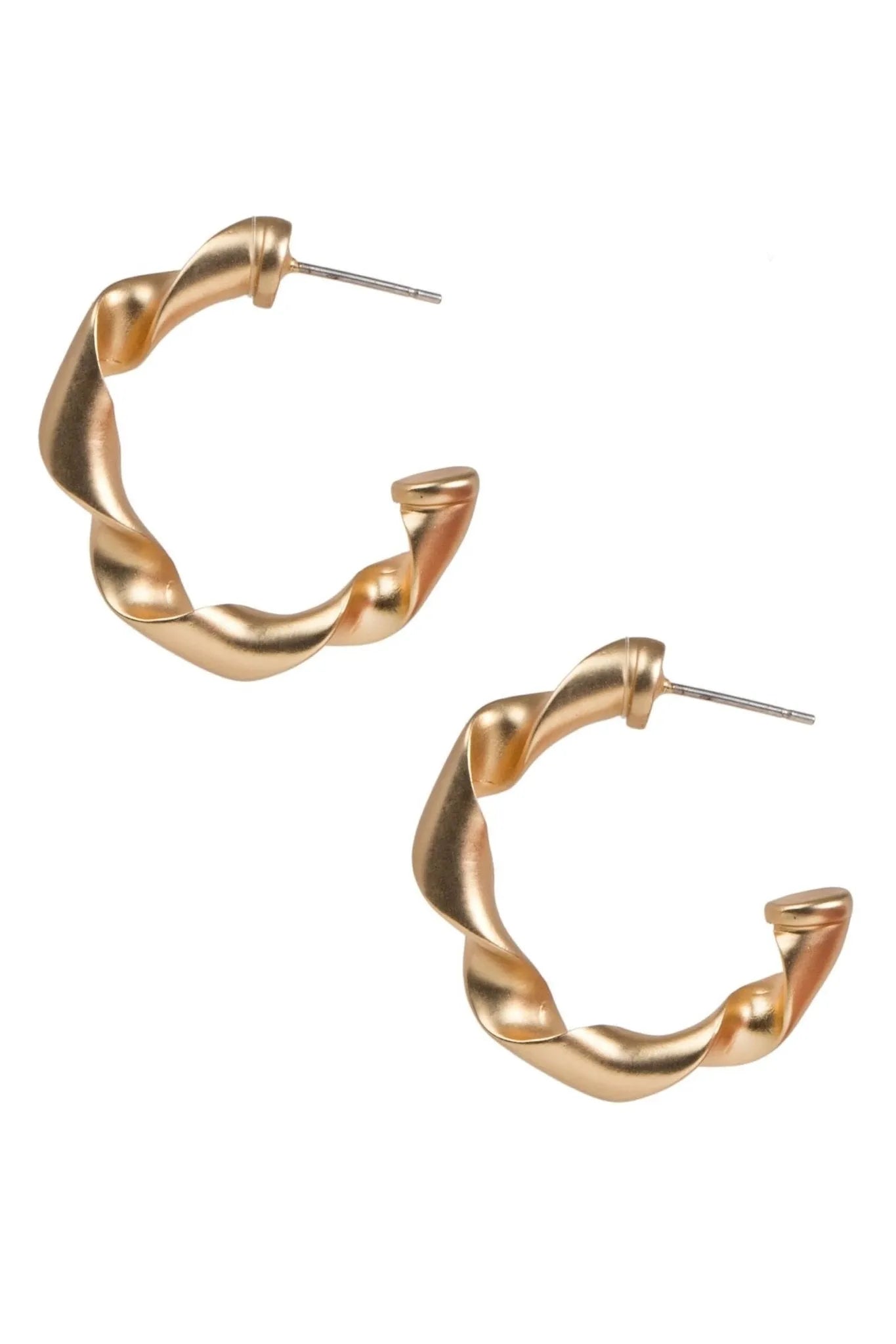 Twisted Hoop Earrings for Women - Trendy Gold & Silver Boho Dangle Earrings - Perfect for Parties, Weddings & Everyday Wear