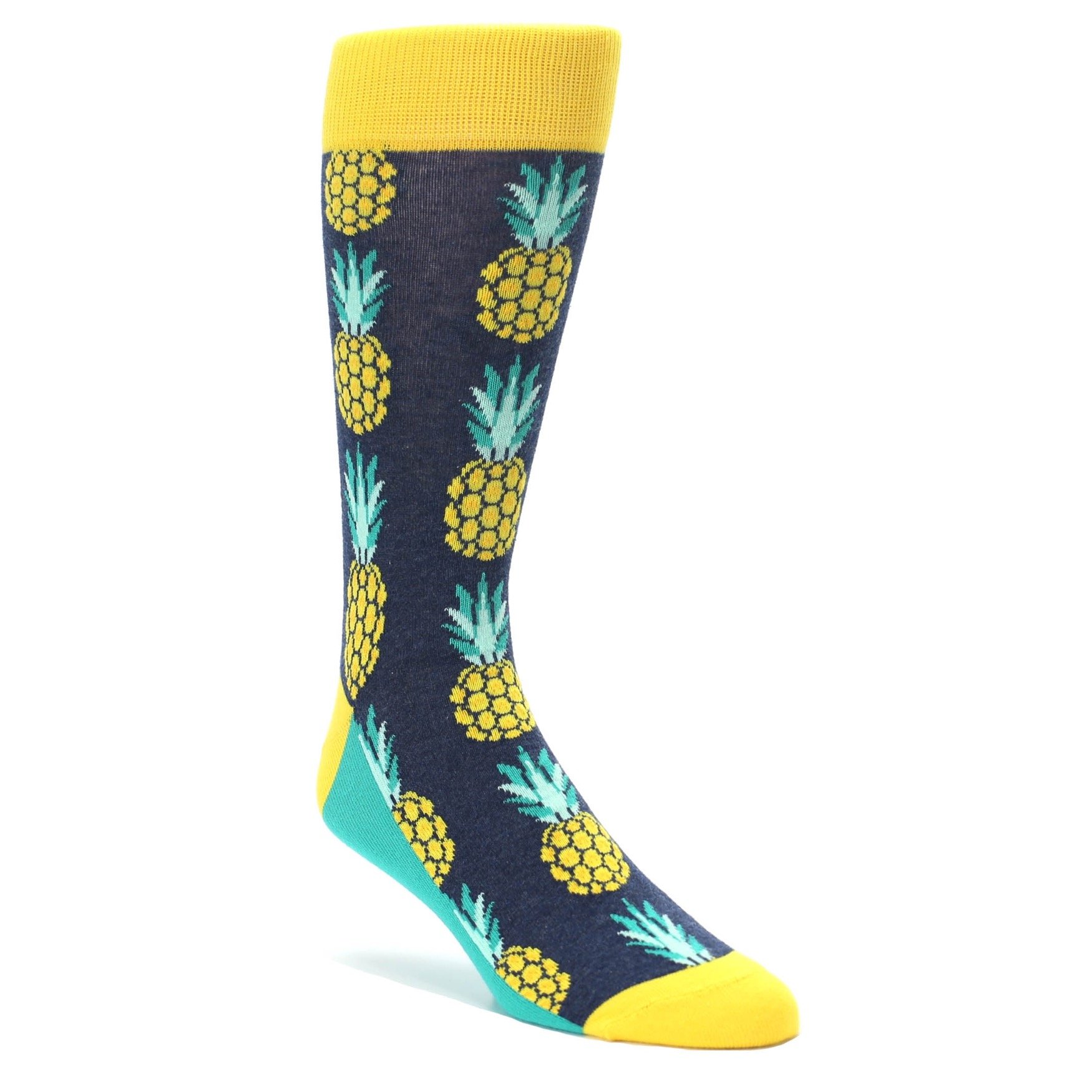 Pineapple Tropical Fruit Men's Dress Socks - Stylish & Comfortable Formal Socks for Business, Office, and Special Occasions
