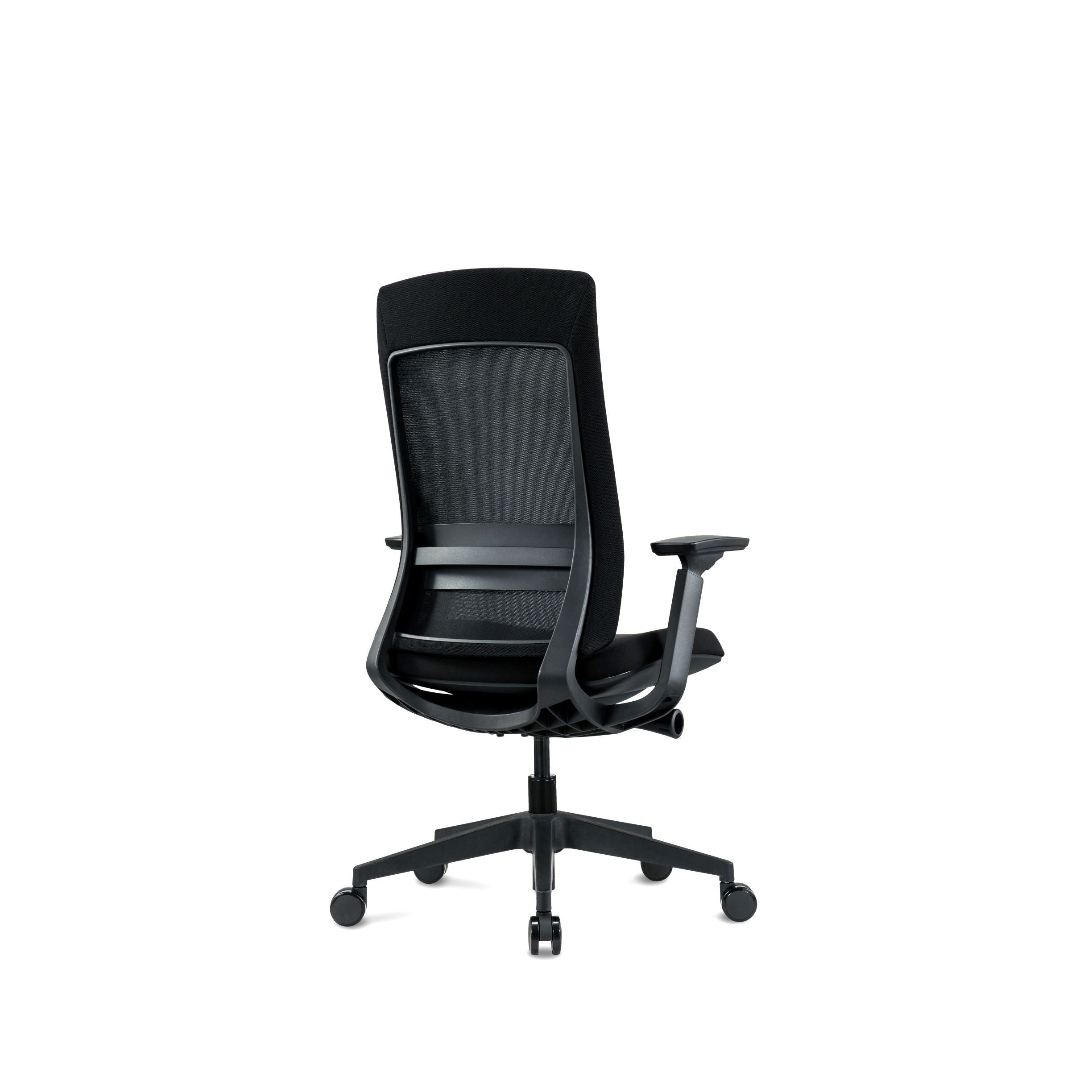 Ergonomic Adjustable Armrest Office Chair with Lumbar Support - Comfortable Mesh Back Task Chair for Home & Office Workspace