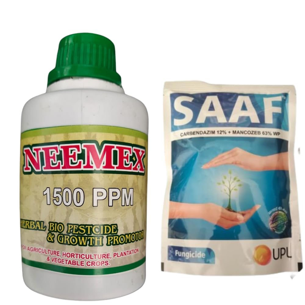 Saaf 100gm + Neemex 1500 PM (Pack of 2) - Organic Neem Powder & Supplement Combo for Skin & Immunity | Perfect for Ayurvedic Remedies & Natural Wellness Routines