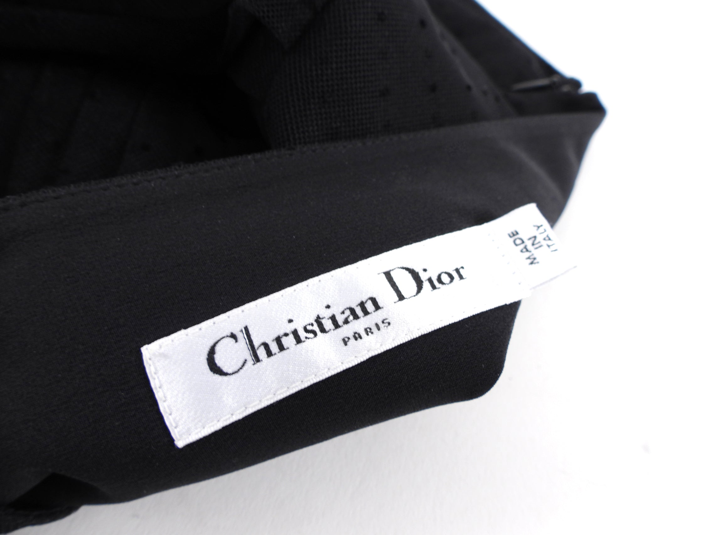 Christian Dior Black Tulle Net Skirt Size FR36 / US 4 - Elegant Evening Dress for Parties, Weddings & Special Occasions