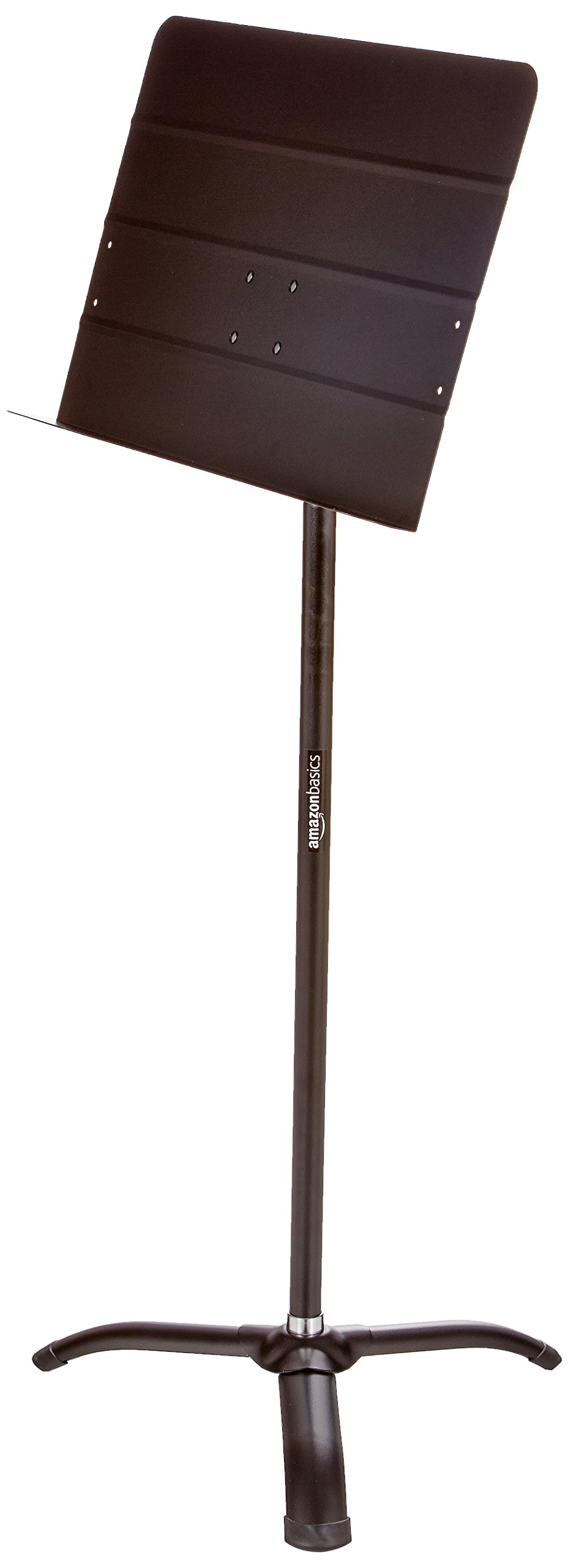 Amazon Basics Portable Sheet Music Stand - Lightweight & Adjustable Black Metal Stand for Musicians, Perfect for Piano, Violin, Guitar Practice at Home or School