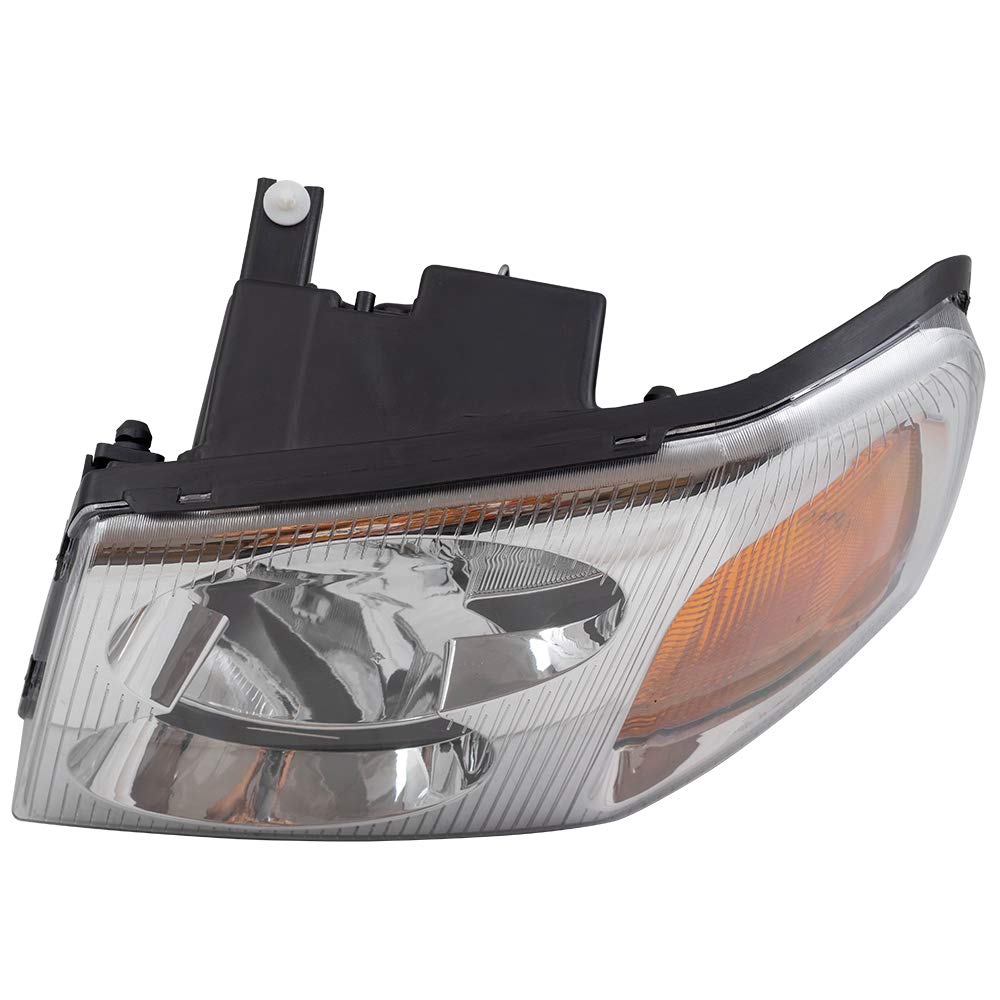 Brock Replacement Headlight Assembly Set - Driver & Passenger Side Compatible with 2002-2009 GMC Envoy (Part# 15866071, 15866070) | Direct Fit Replacement for Improved Night Visibility & Safety Driving