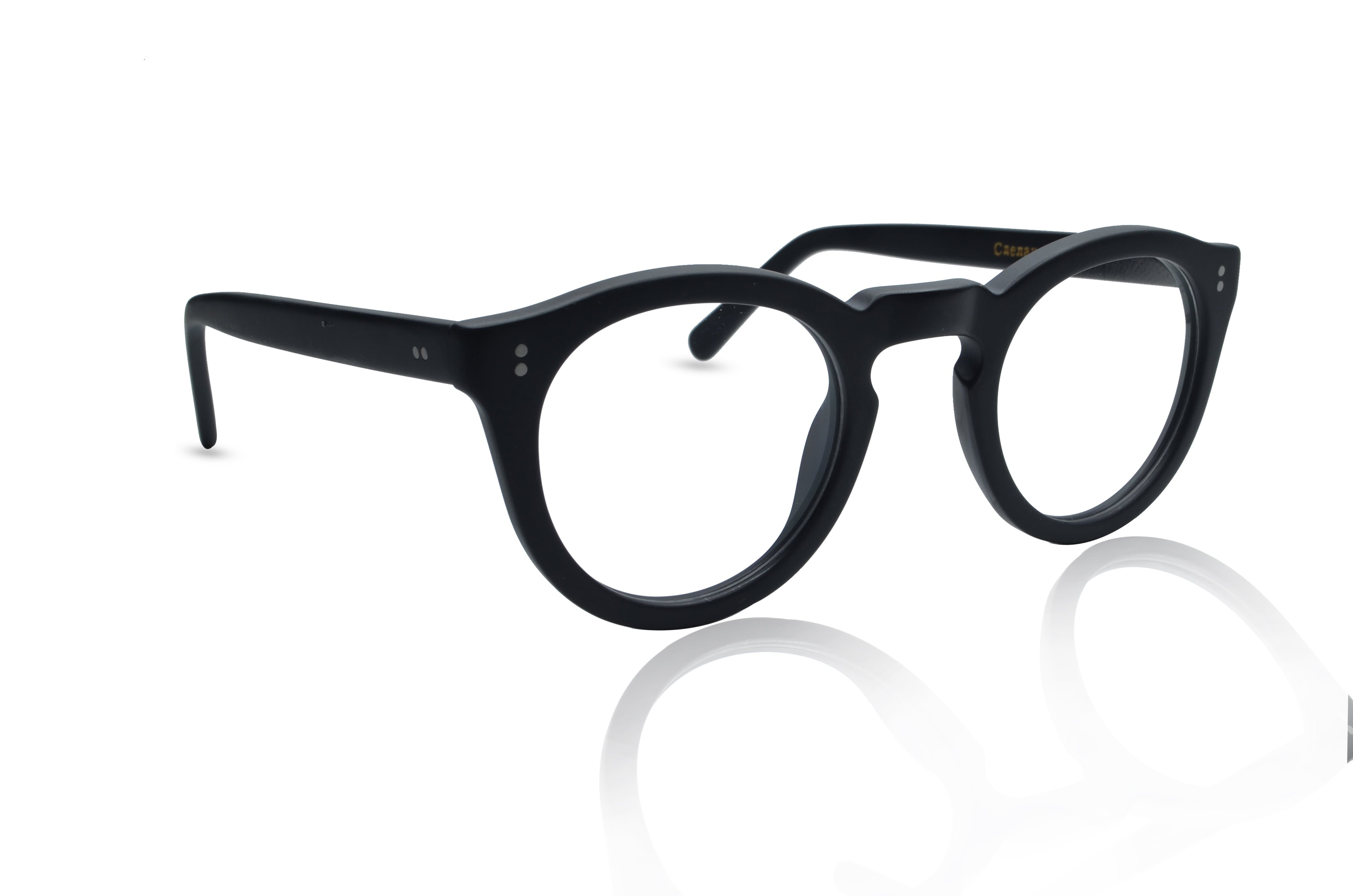 Stylish Medium Round Black Eyeglasses for Men & Women - Trendy Retro Frames for Reading, Driving & Fashion Accessories