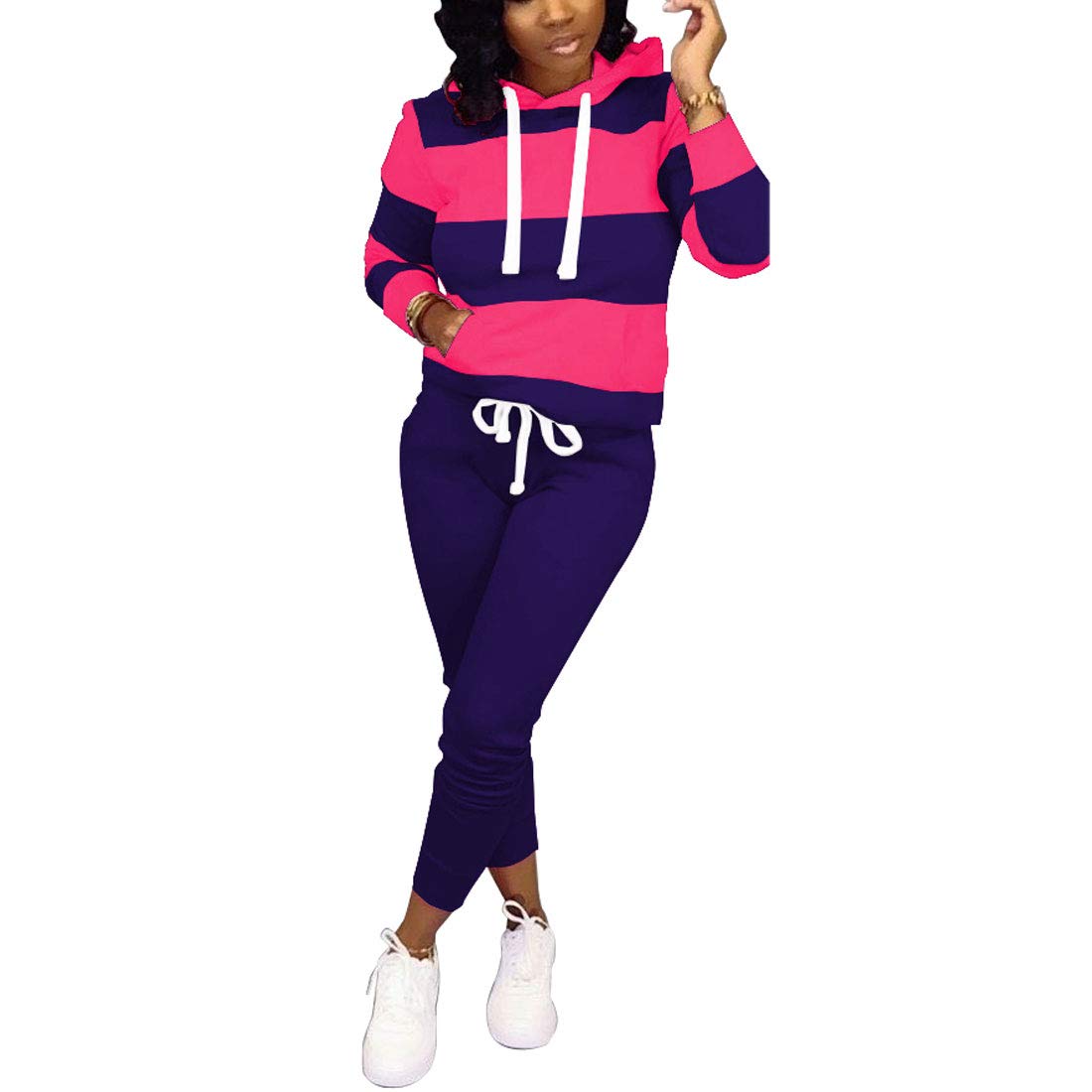 Women's Two Piece Jogging Suits - Casual Lounge & Workout Outfits for Running, Yoga, Travel & Home Comfort