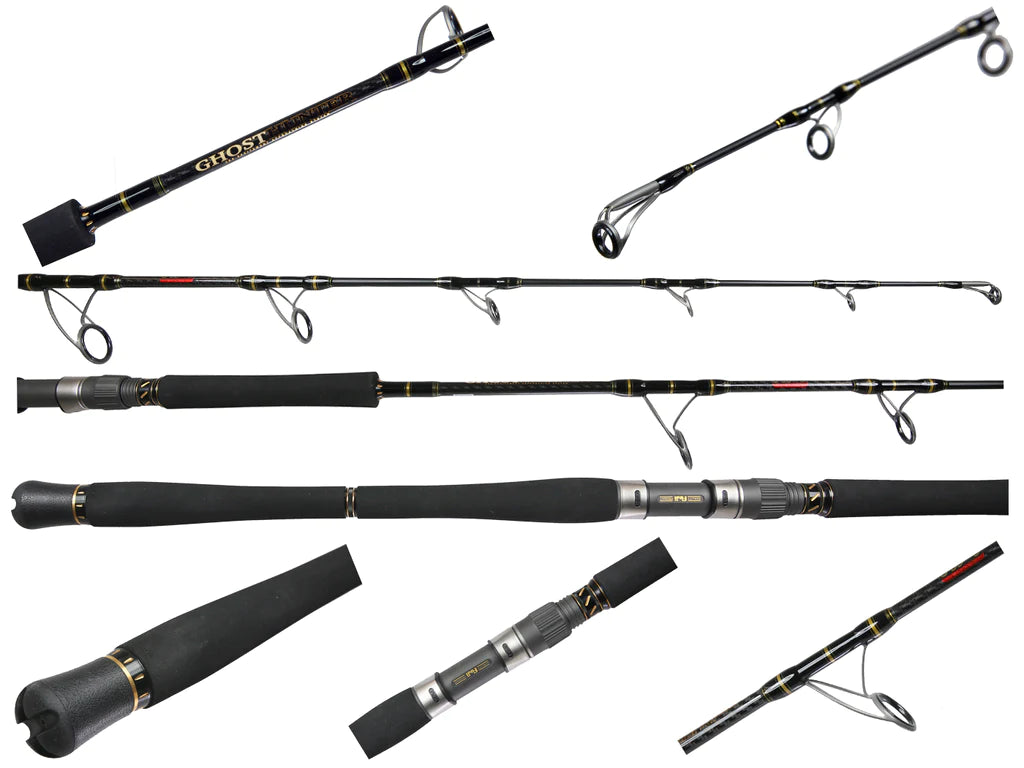 Jigging World Ghost Hunter Spinning Jigging Rod - Saltwater Fishing Rod for Offshore & Inshore Angling - Perfect for Tuna, Grouper & Snapper Fishing