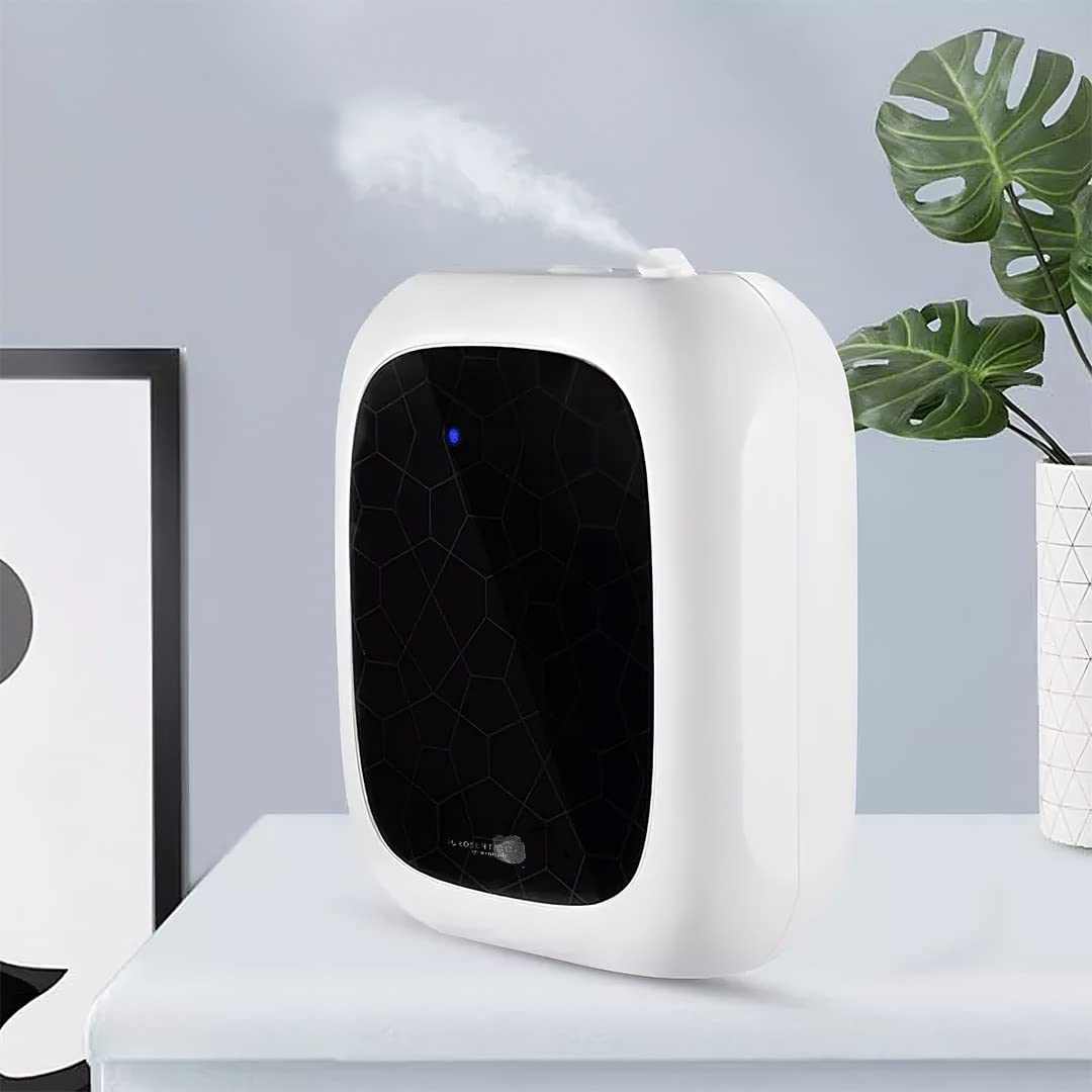 Puro Sentido by Scentrade - Battery Powered Aroma Diffuser for Home & Office, Automatic Operation, 6.8 Fl Oz Essential Oil Diffuser Covers 5300 Sq.Ft (White) - Perfect for Bedroom, Living Room, Spa, Yoga Studio & Hotel Rooms