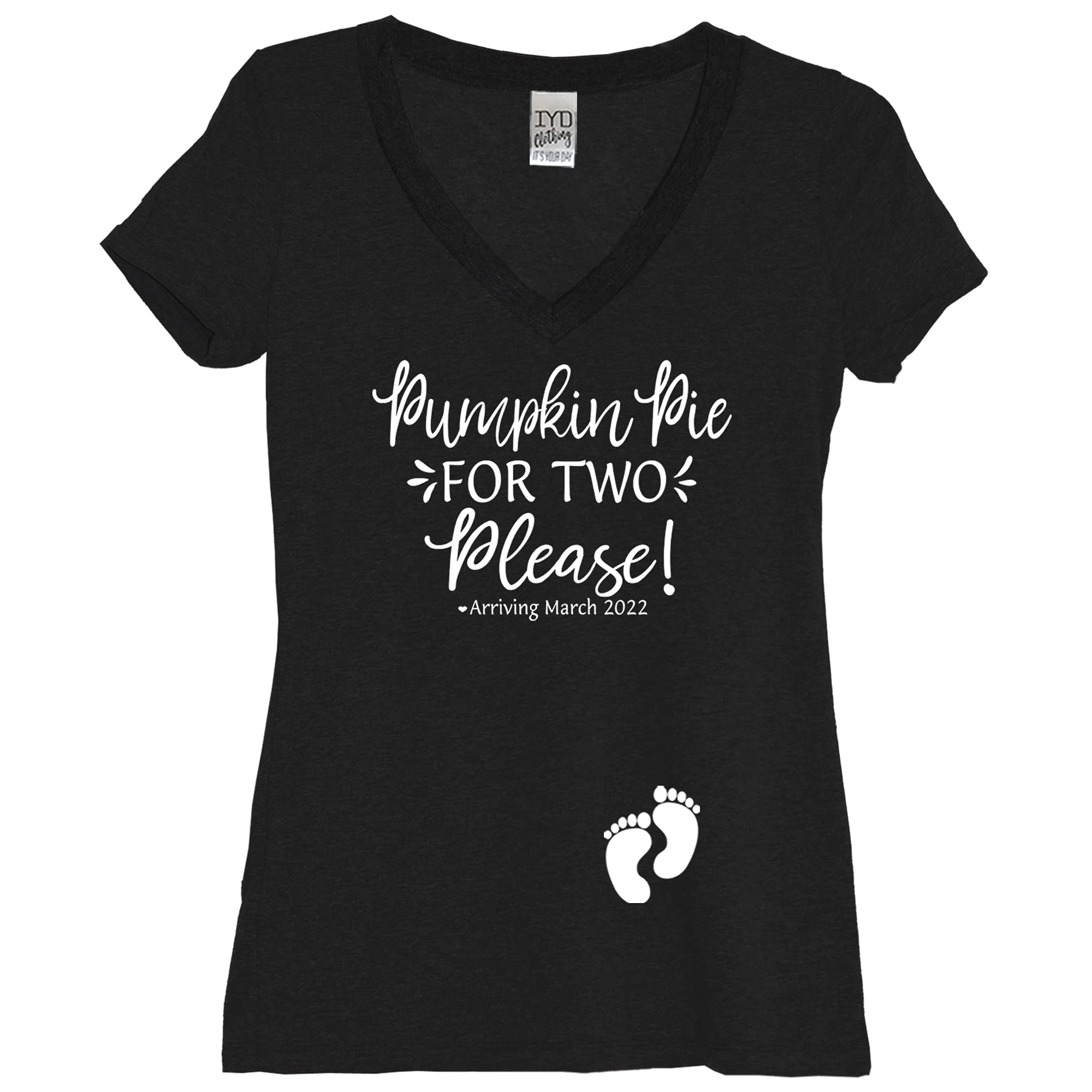 Personalized Pumpkin Pie Thanksgiving Pregnancy Announcement Shirt - Cute Fall Maternity T-Shirt for Couples, Photo Shoot & Gender Reveal
