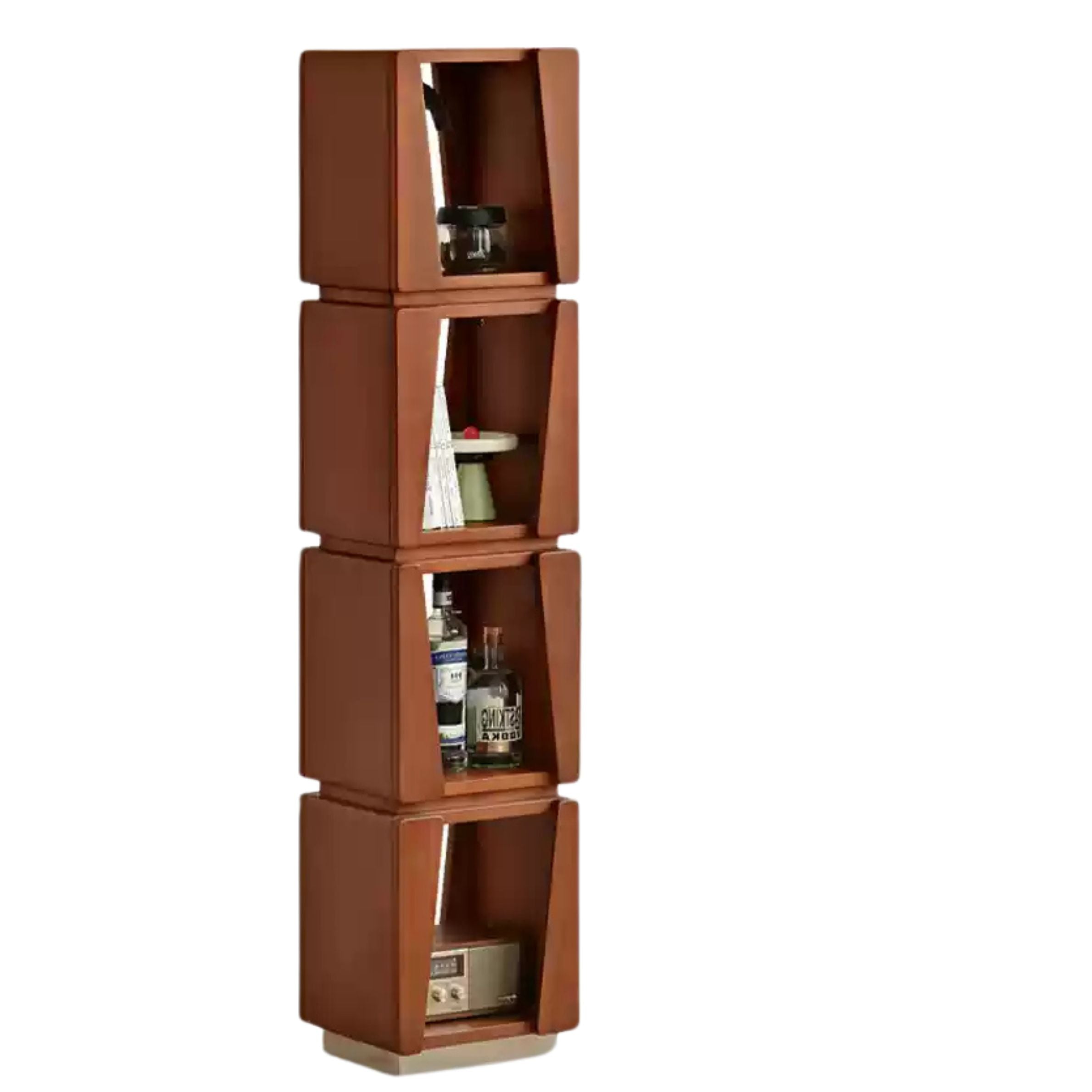 12.6x11.4x59.1 inch  /32x29x150сm / Teak color/ Bookshelf