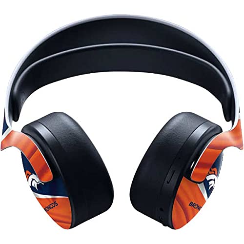 Officially Licensed NFL Denver Broncos Gaming Skin Decal for PS5 Pulse 3D Wireless Headset - Custom Protective Cover for Enhanced Gaming Experience