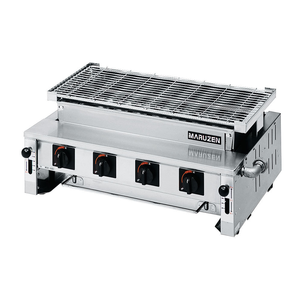 Maruzen MGK 308B Premium Gas Grill - Portable Outdoor BBQ Grill with 3 Burners, Stainless Steel Construction - Perfect for Backyard, Camping & Tailgating Parties