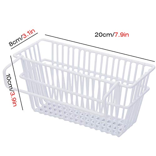 Zollyss Stainless Steel Sink Organizer - Soap Sponge Holder, Drain Rack & Towel Shelf for Kitchen Cabinet Storage (20x12x10.2cm, White) | Perfect for Small Kitchen Spaces & Under-Sink Organization
