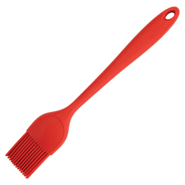 Winco 1.75 Inch Red Silicone Pastry Brush - Heat Resistant Baking & Cooking Brush for Cakes, Bread, BBQ, Glazing - Professional Kitchen Tool (SB 175R)
