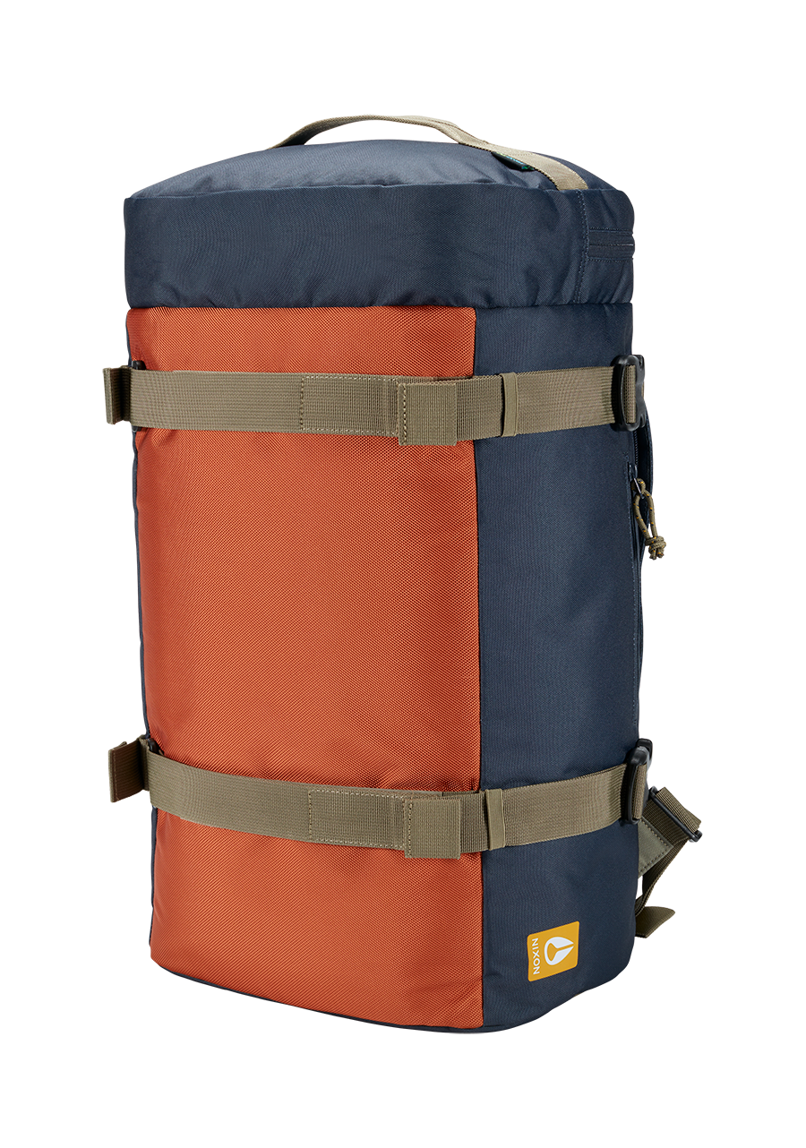 Escape 45L Duffle Bag - Waterproof Travel Duffel with Shoulder Strap for Gym, Camping & Weekend Trips (Navy/Multi)