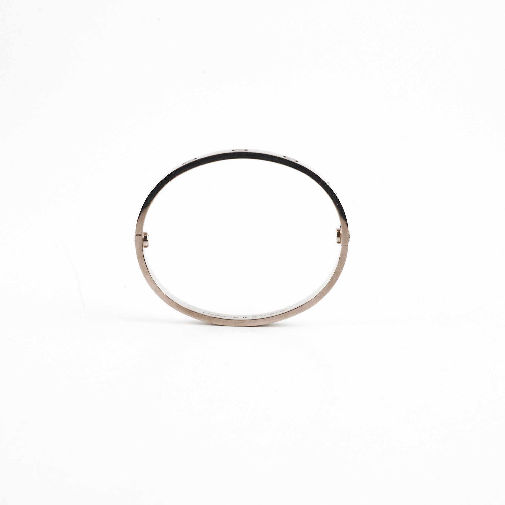 Cartier Love Bracelet 18K White Gold - Classic Luxury Jewelry for Women, Anniversary & Wedding Gift, Size 16 - Perfect for Special Occasions & Everyday Elegance