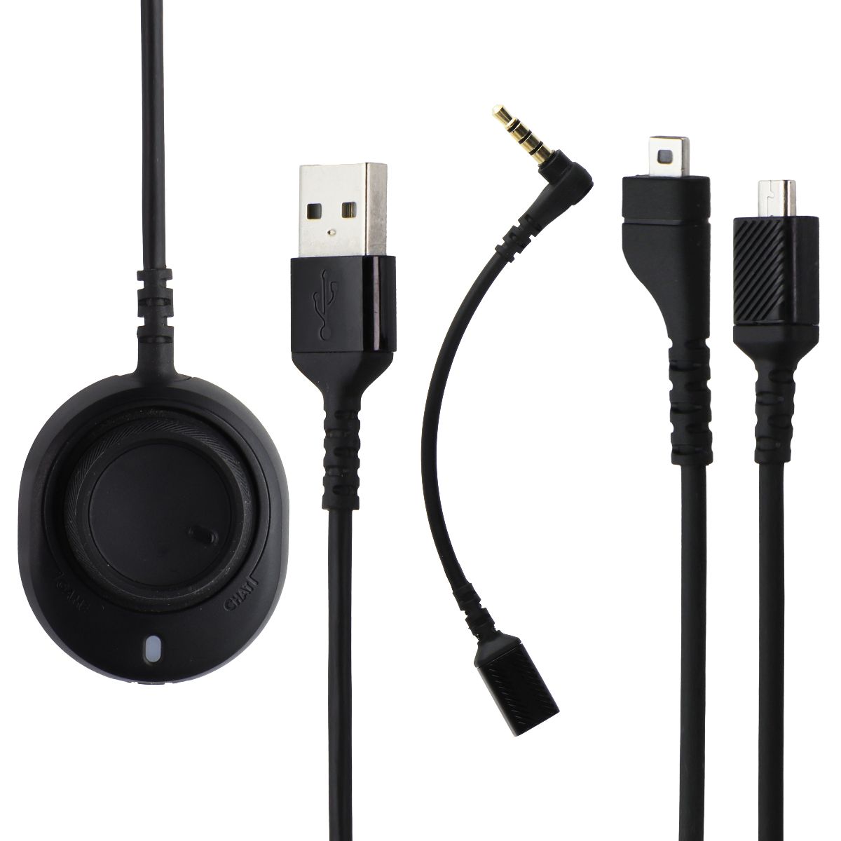 SteelSeries Arctis Pro Wired Headset Replacement Accessory Cables & USB ChatMix Dial - Gaming Headset Parts for PC, PS4, PS5, Xbox (Perfect for Streamers & Competitive Gamers)