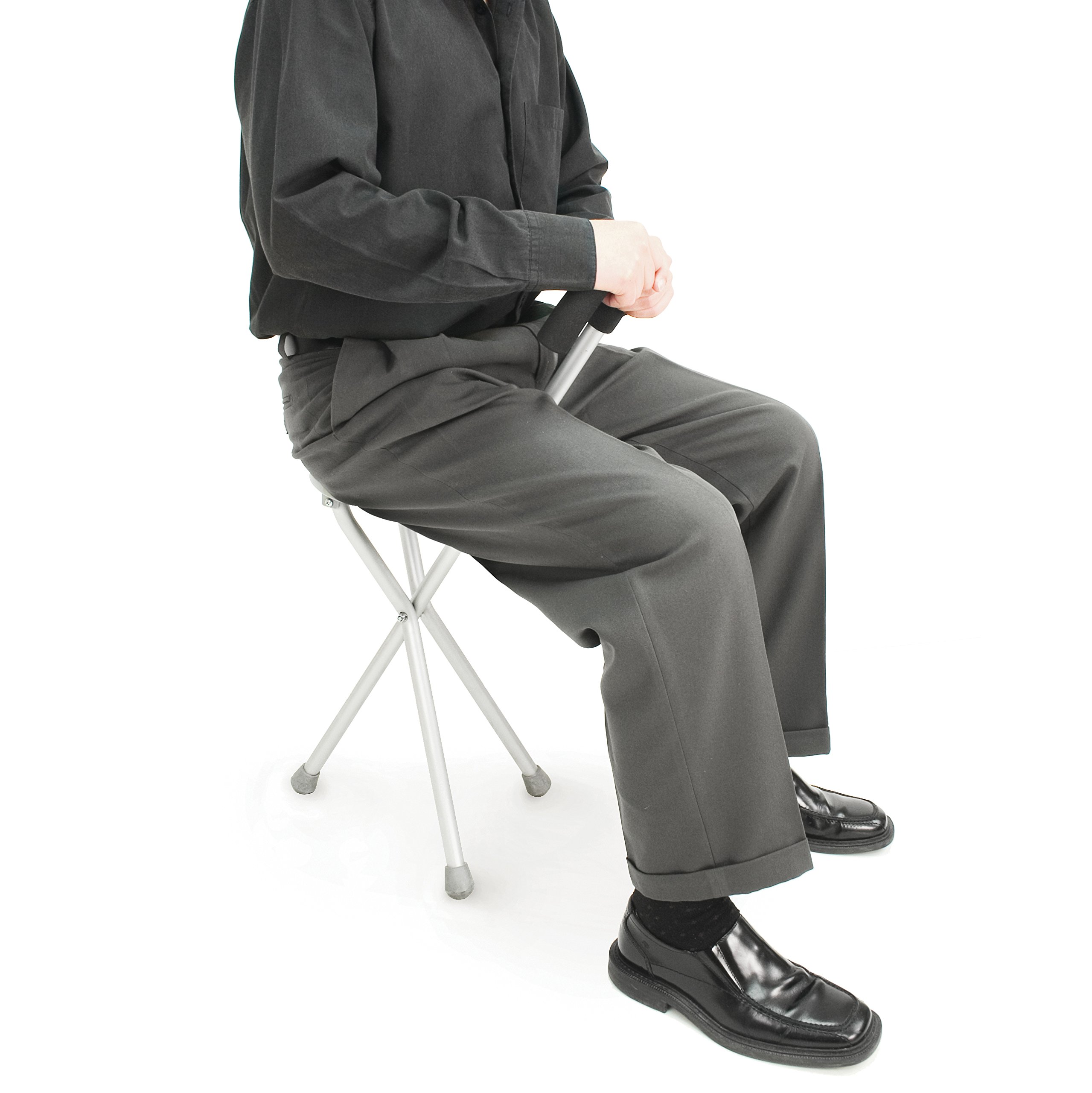 Best Folding Walking Seat Cane with Comfortable Handle - Lightweight & Adjustable for Seniors & Hiking - Perfect for Outdoor Activities, Travel, and Daily Support