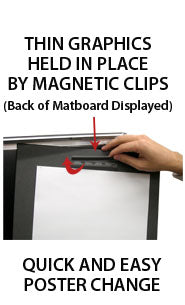 9x12 Designer Wood Snap Frames for Posters with 4 Wide Matboard - Perfect for Art Displays, Home Decor & Office Presentations