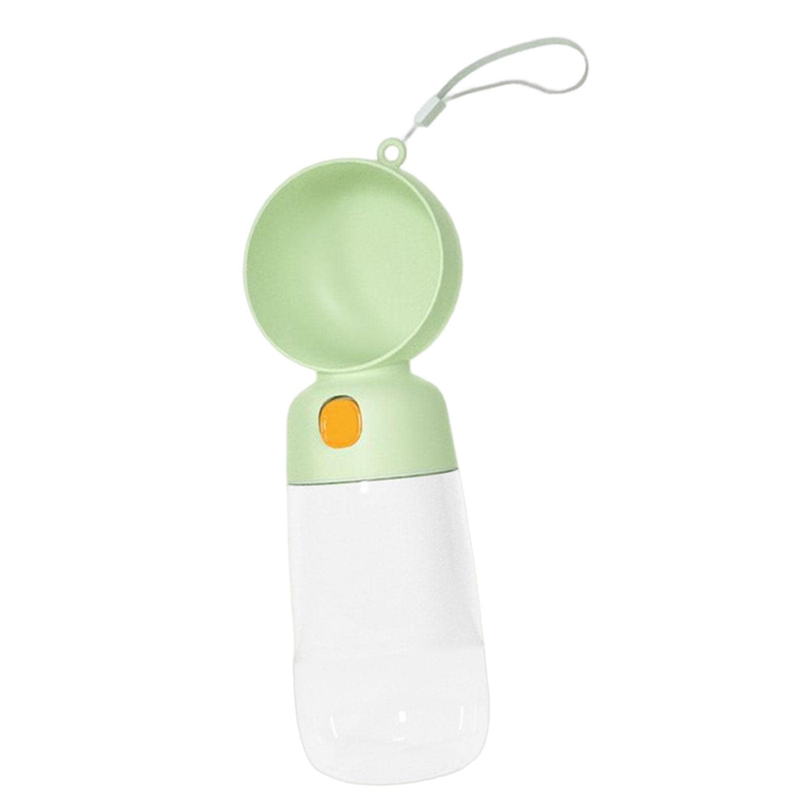 Enakshi 565ml No-Spill Dog Water Bottle with Bowl - Portable Pet Water Dispenser for Travel, Hiking & Outdoor Activities - Green | Dog Supplies, Pet Accessories