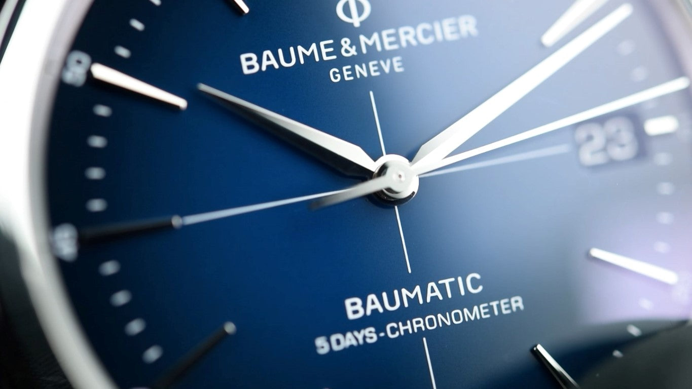 Pre-Owned Baume & Mercier Clifton Baumatic M0A10467 Luxury Men's Watch - Perfect for Business, Formal Events & Collectors