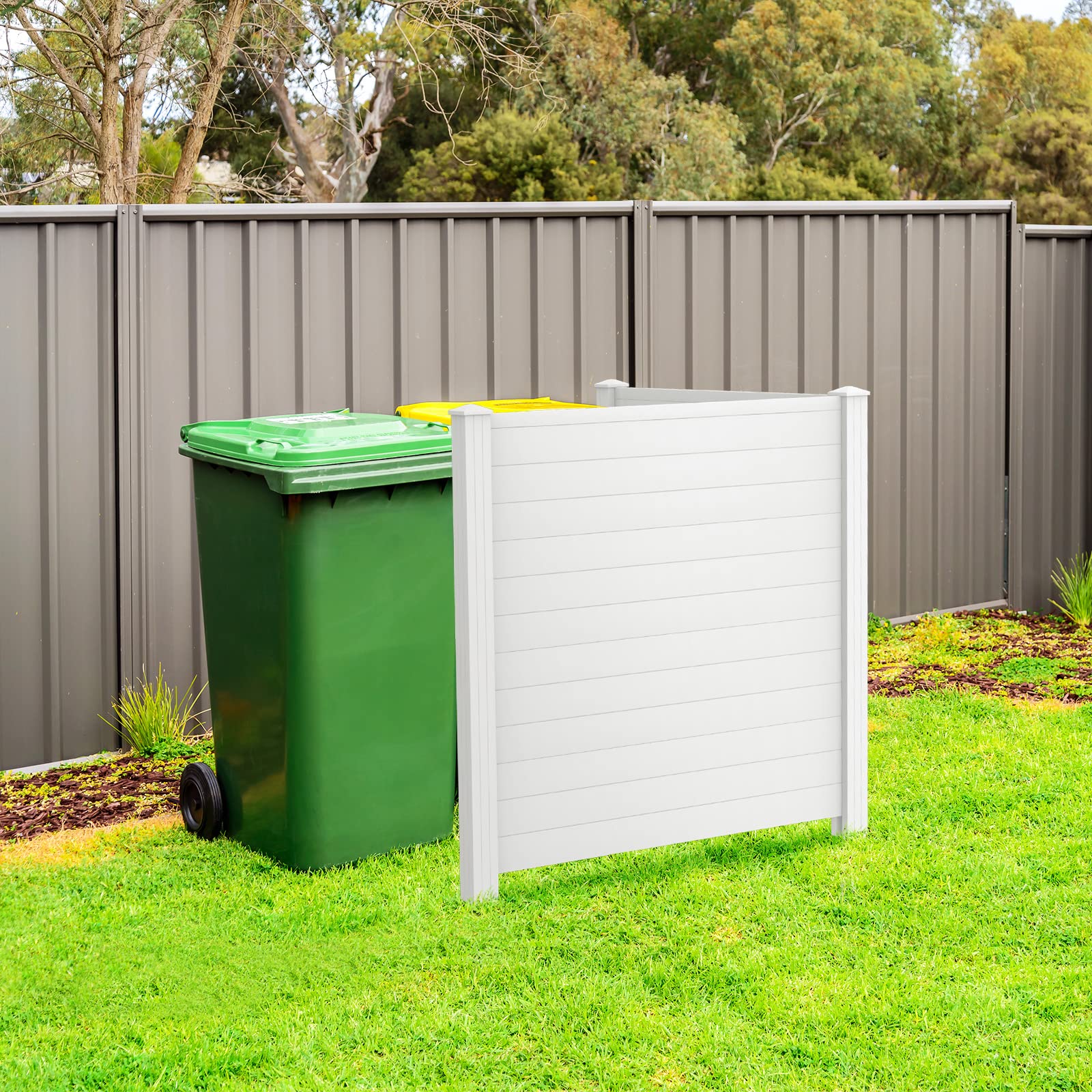 Giantex 2-Panel Outdoor Privacy Screen Fence - 48
