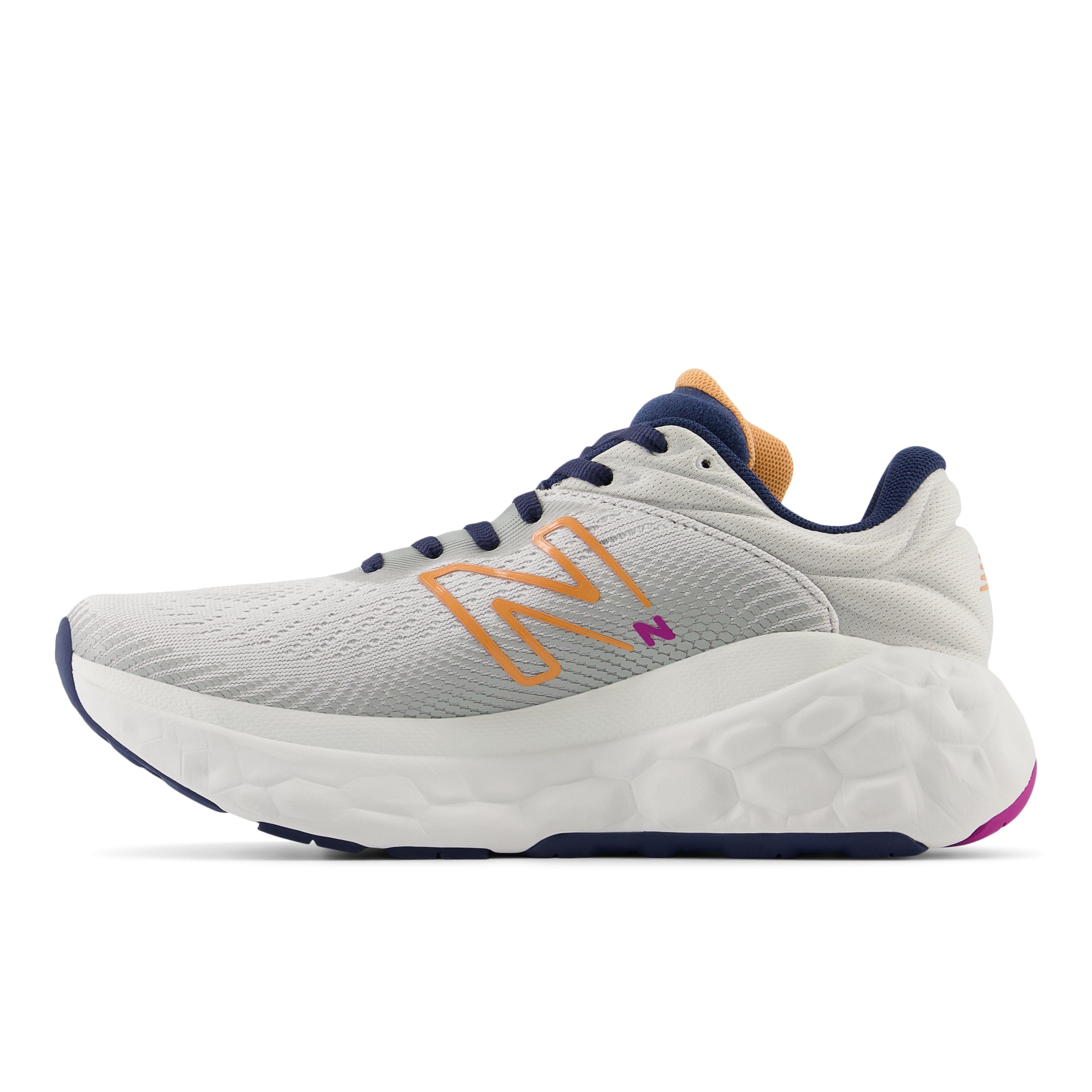 New Balance Women's Fresh Foam X 840F v1 Running Shoes - Grey Matter/Copper/Purple Fuschia | Lightweight Cushioned Sneakers for Jogging, Gym & Everyday Wear