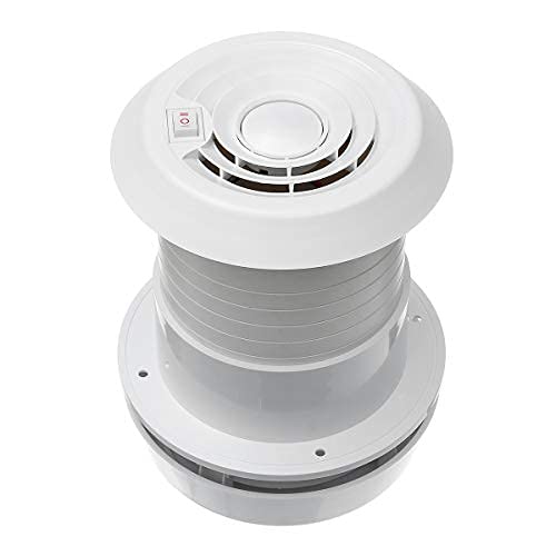 12V Silent Energy-Saving Exhaust Cooling Fan for Car, RV, Motorhome, Trailer & Caravan - Roof Vent Ventilation System with Noise Reduction (Fan Shell + Silent Fan) - Perfect for Travel, Camping & Home Use