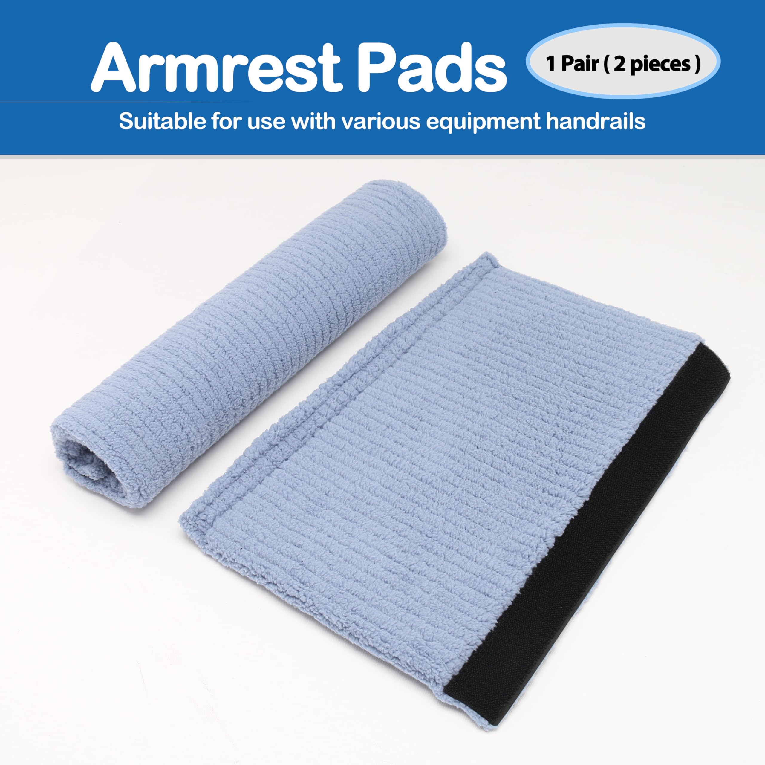 TOMMHANES AMISGUOER 14 Inch Wheelchair Armrest Covers - Washable Wheelchair Pads & Arm Pads for Comfort & Support (WP14N-11C) | Ideal for Daily Use, Elderly Care & Mobility Assistance