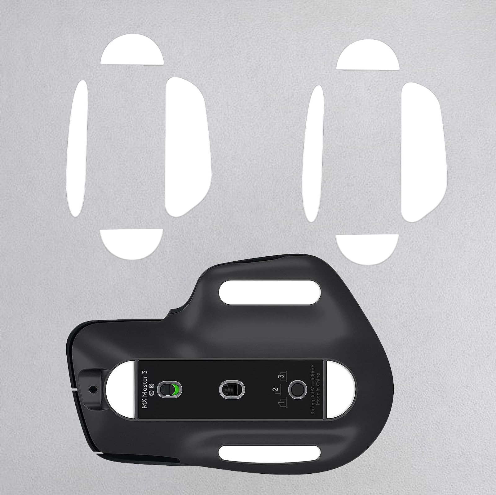 Logitech MX Master 3 Superlight Wireless Gaming Mouse Feet - 2 Set ICE Skates with Rounded Curved Edges for Smooth Gliding | Perfect for Gaming, Office Work & Precision Tracking