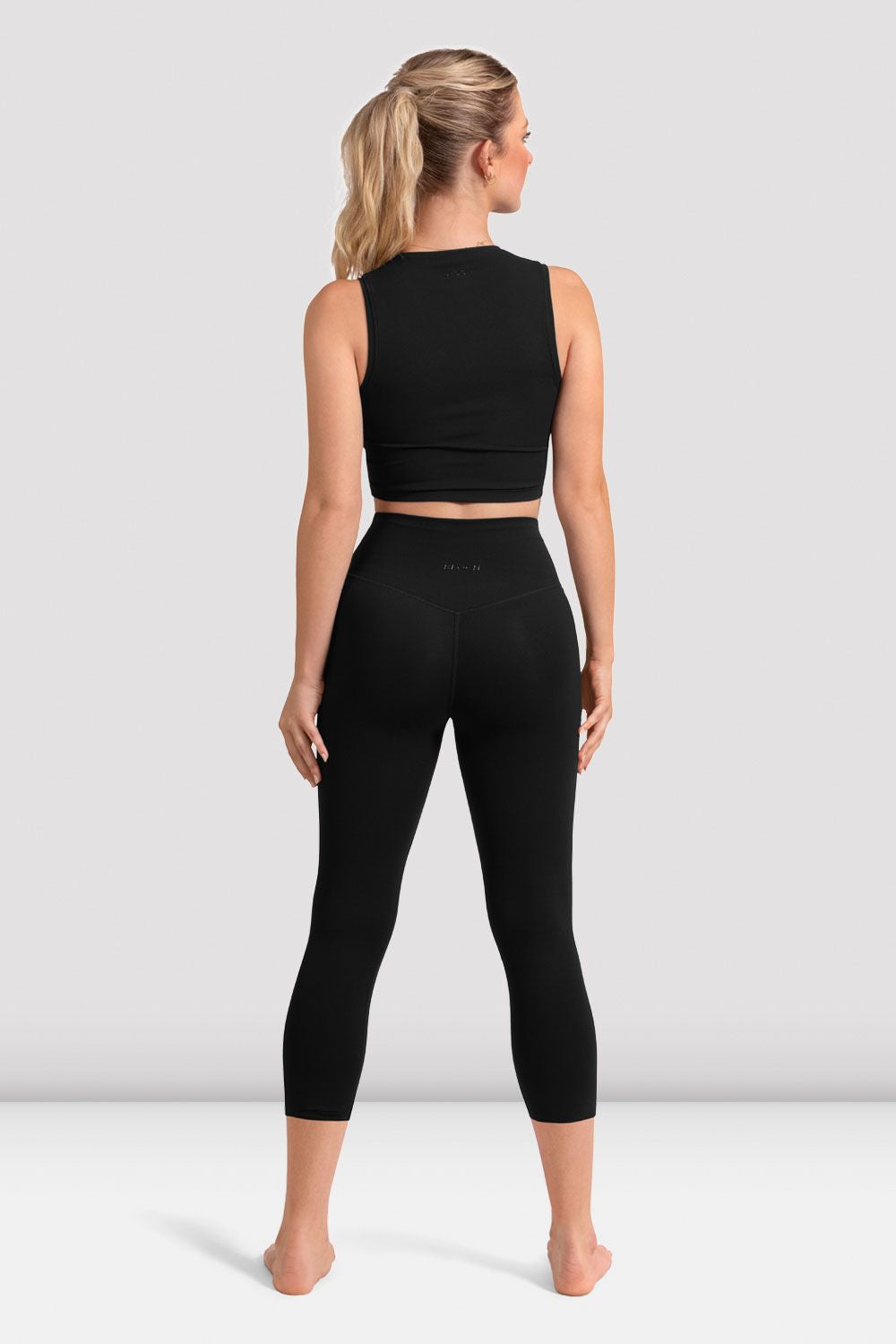 BLOCH Women's 3/4 Leggings - High Waist Yoga Pants for Workout, Dance & Everyday Wear - Stretchy Comfortable Activewear