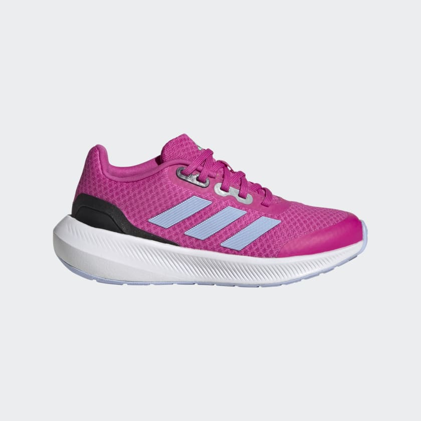 Adidas Junior Runfalcon 3.0 Running Shoes for Girls - Lightweight Pink Sneakers for Kids' Sports, Training & Everyday Wear