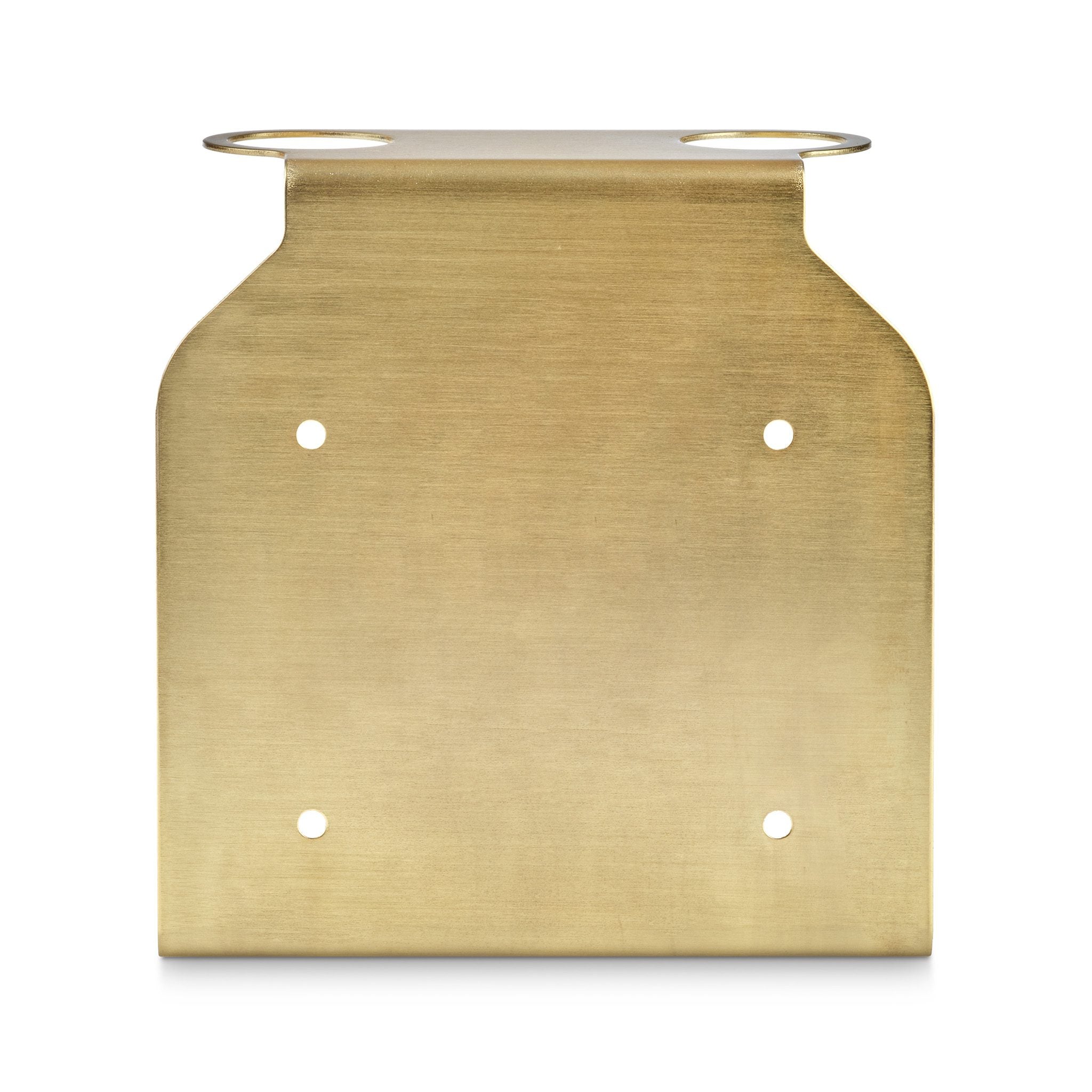 DESIGNSTUFF Premium Dual Soap Dispenser Holder in Brushed Brass - Perfect for Bathroom & Kitchen Countertop Organization