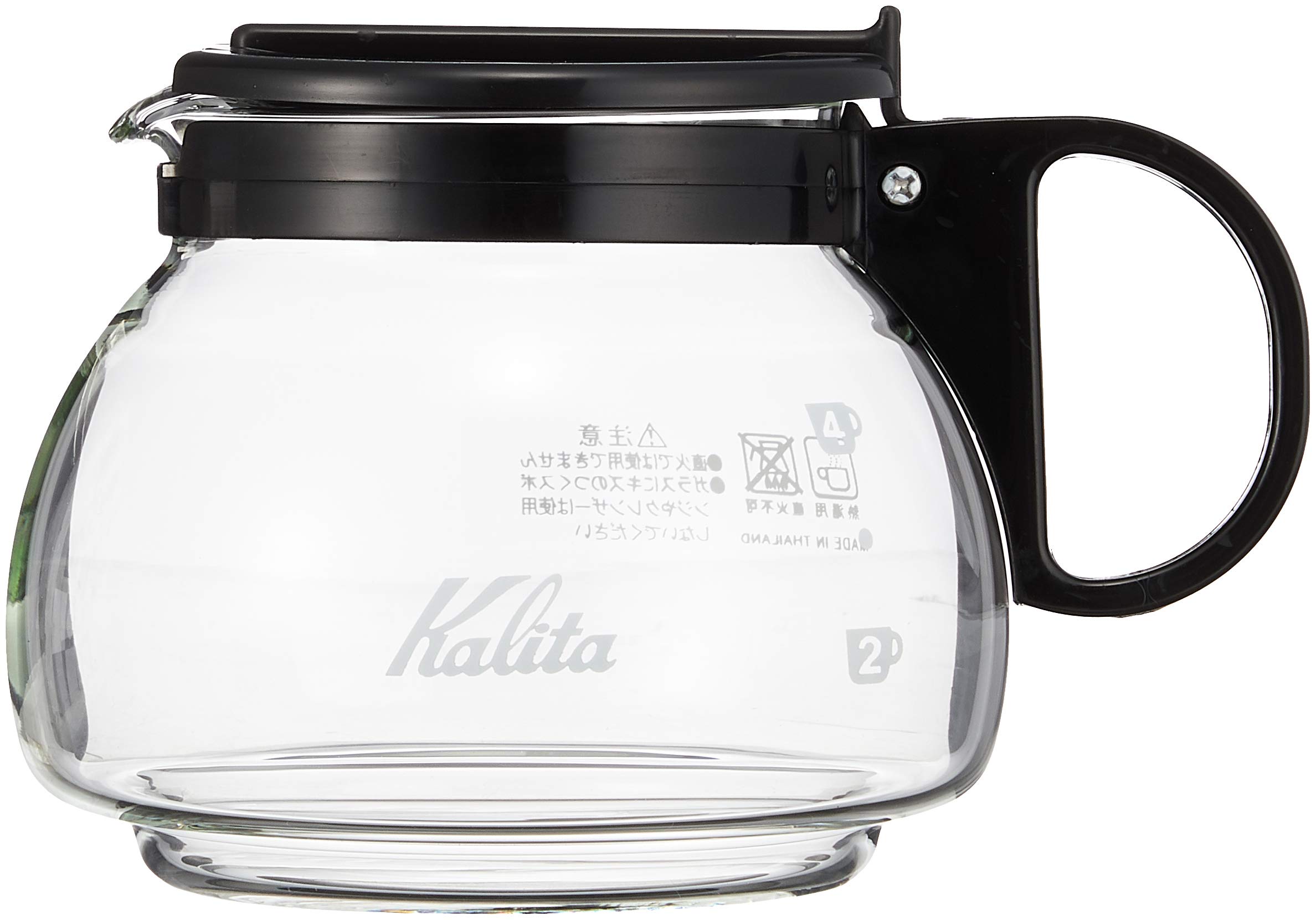 Kalita 102 Server 600ml Black Drip Coffee Maker - Perfect for Pour Over Coffee Brewing at Home or Office