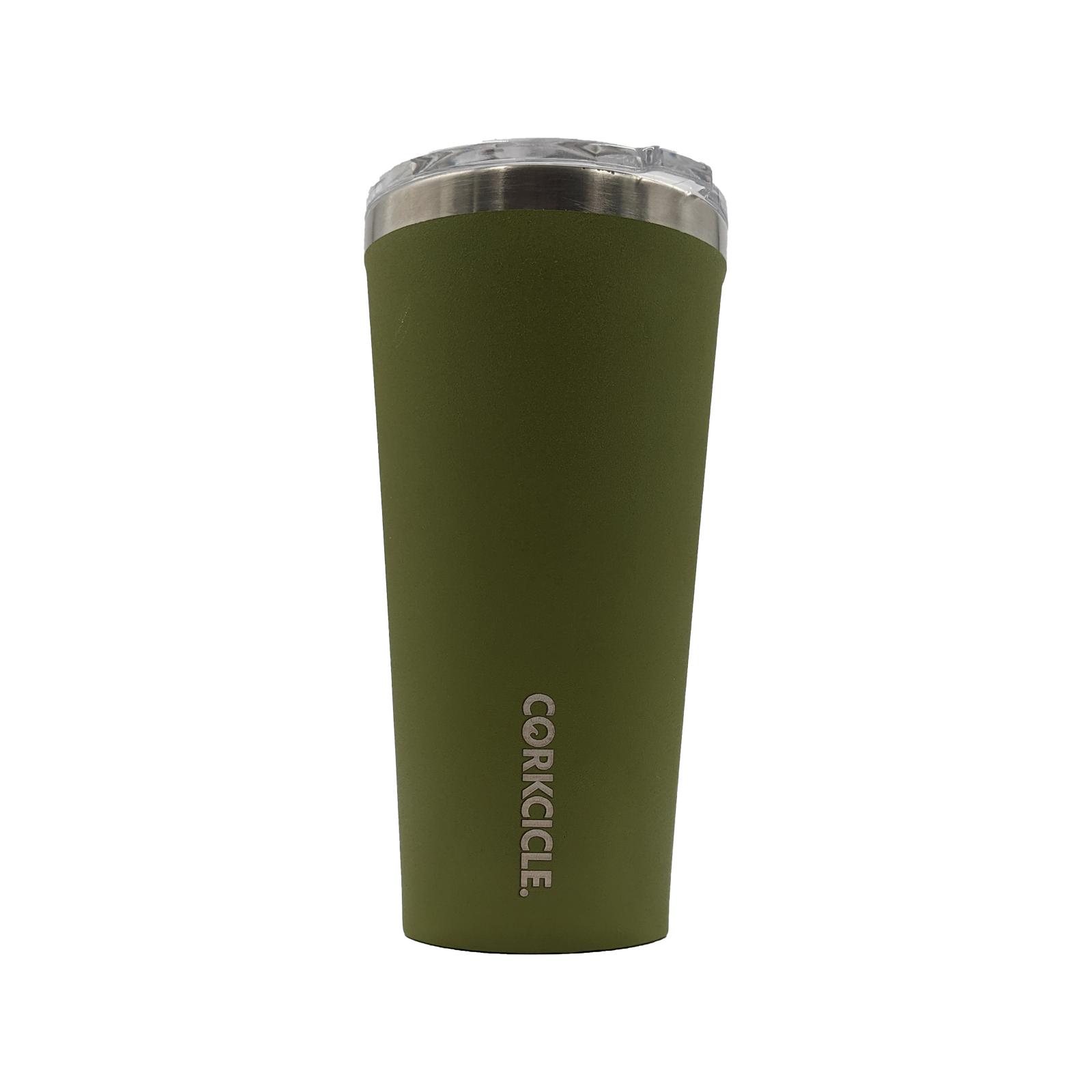 Corkcicle Custom 16oz Stainless Steel Tumbler with Lid - Vacuum Insulated Water Bottle for Hot & Cold Drinks | Leakproof Travel Mug for Office, Gym, Hiking & Outdoor Activities (Waterman Olive)