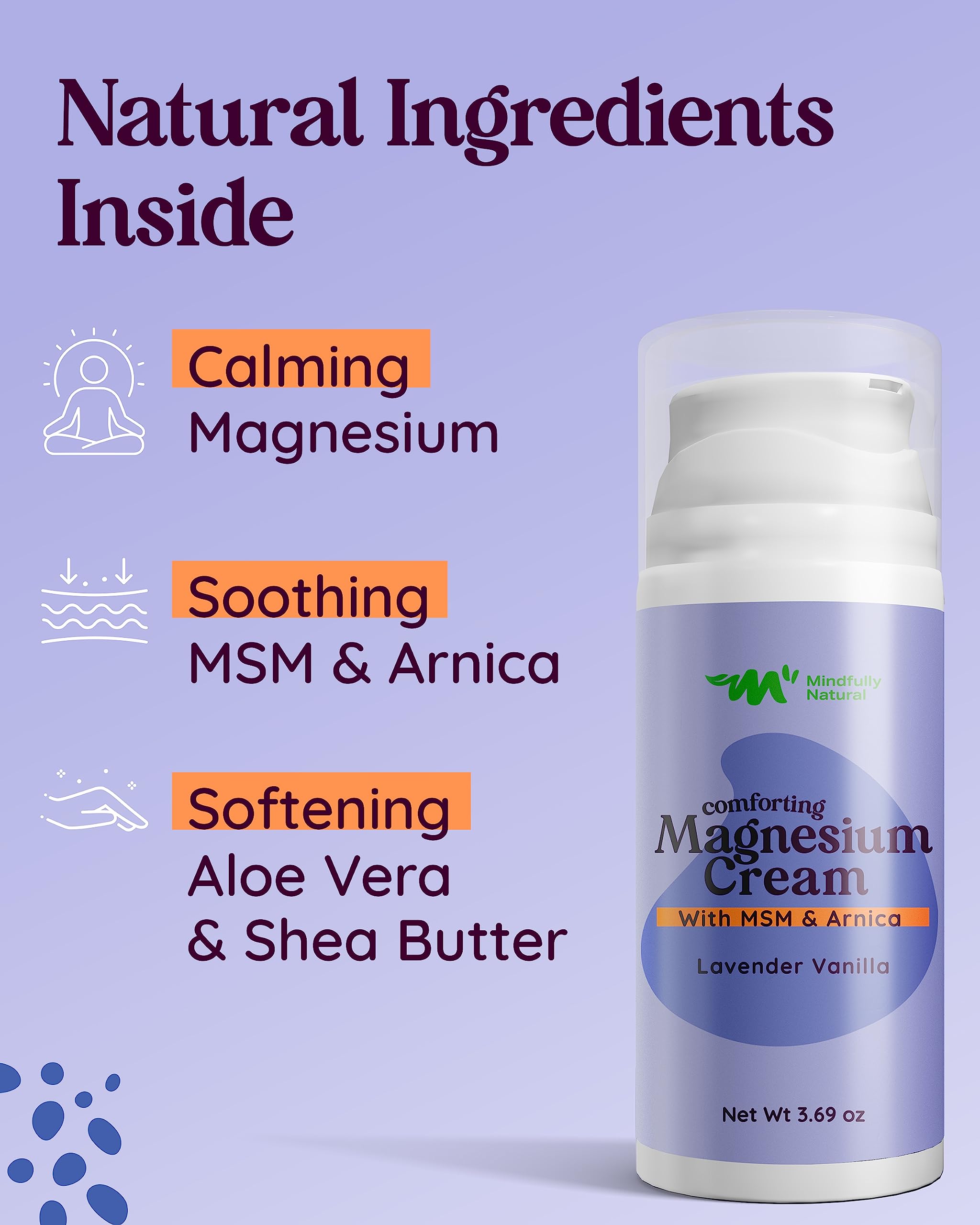 Natural Magnesium Cream for Kids & Babies - Calming Bedtime Lotion with Magnesium Chloride, Arnica & MSM in Organic Aloe & Shea Butter - 3.69 oz | Soothes Muscle Relaxation & Promotes Better Sleep for Children