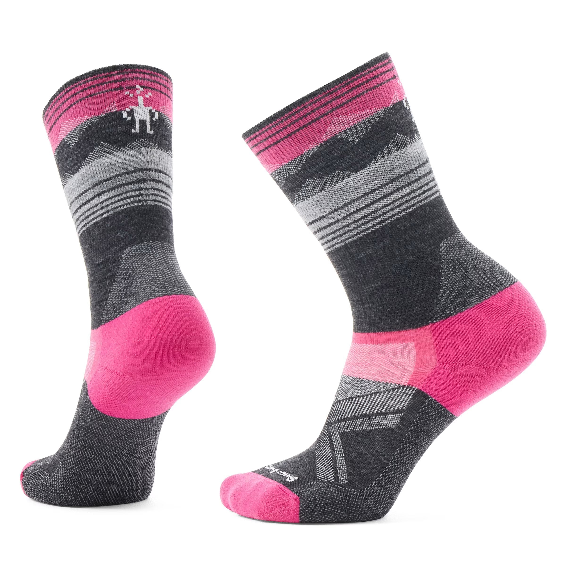 Women's Bike Cold Weather Thermal Cushion Crew Socks - Windproof & Warm Cycling Socks for Winter Biking, Hiking & Outdoor Sports - SW002494