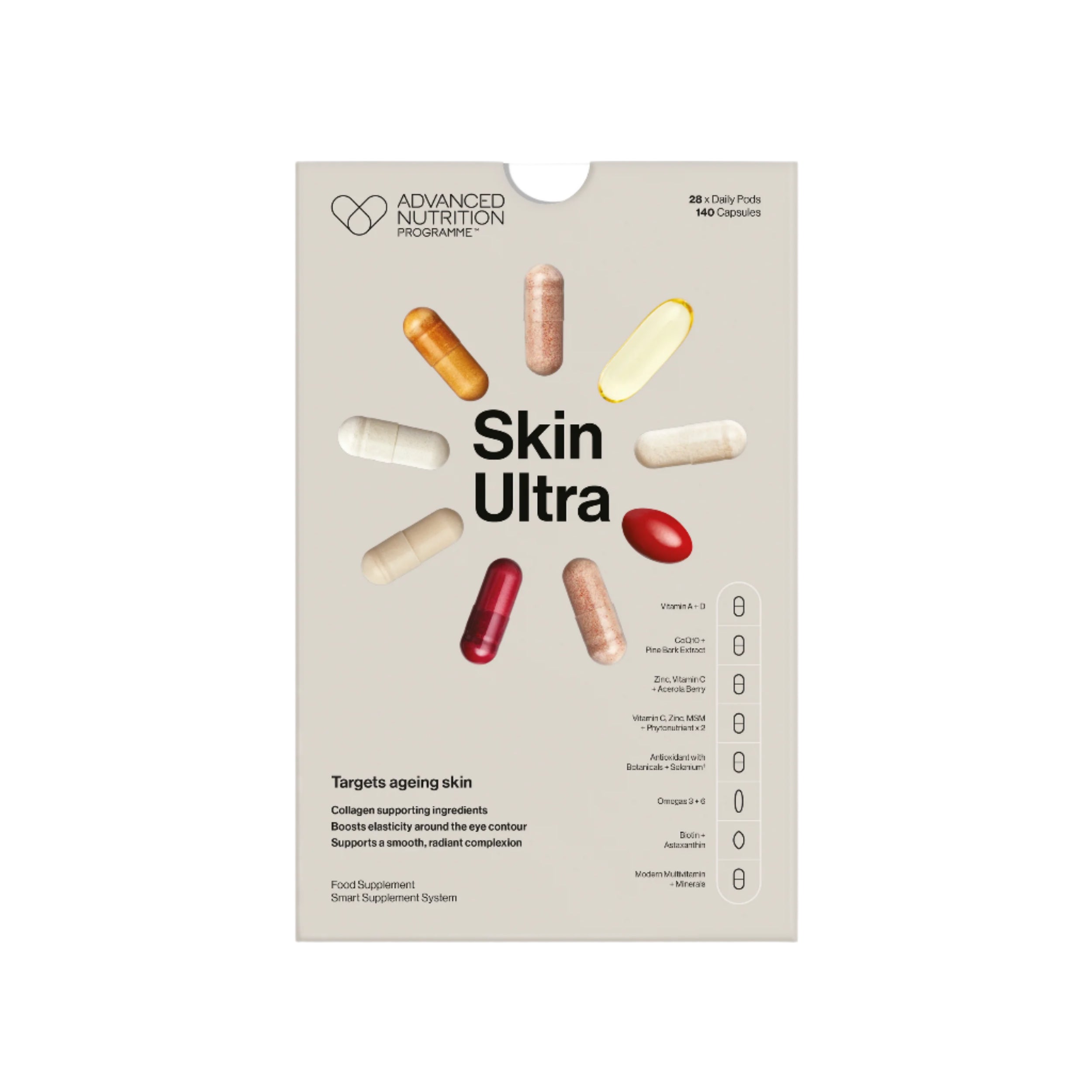 Advanced Nutrition Programme Skin Ultra - Premium Skin Supplement for Glowing & Healthy Skin - Perfect for Daily Skincare & Anti-Aging Routine