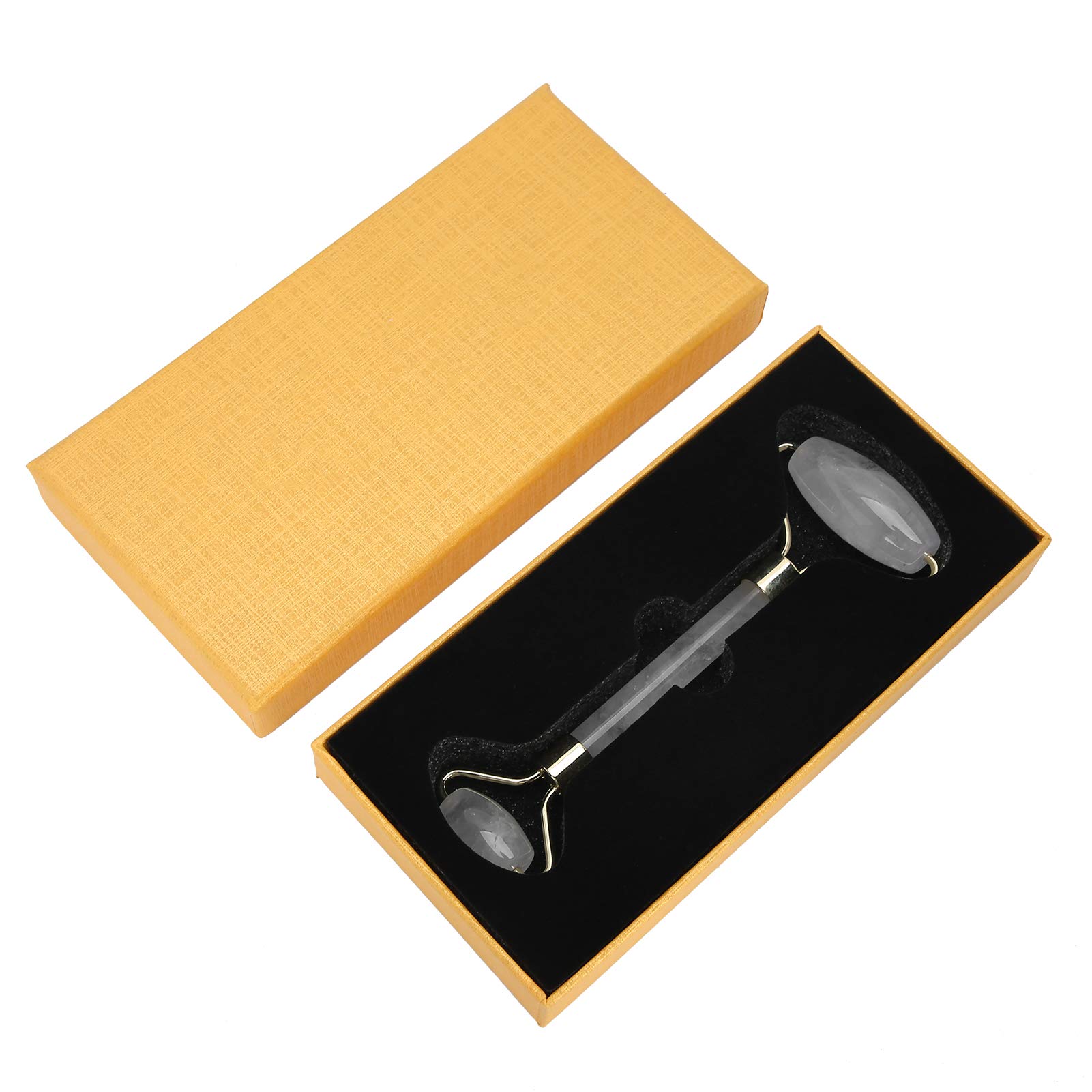 Natural Jade Facial Roller & Massager - Skin Care Tool for Face, Neck, Back & Body - Deep Cleansing & Anti-Aging Benefits - White Crystal Stone (Perfect for Home Spa, Relaxation & Skincare Routine)