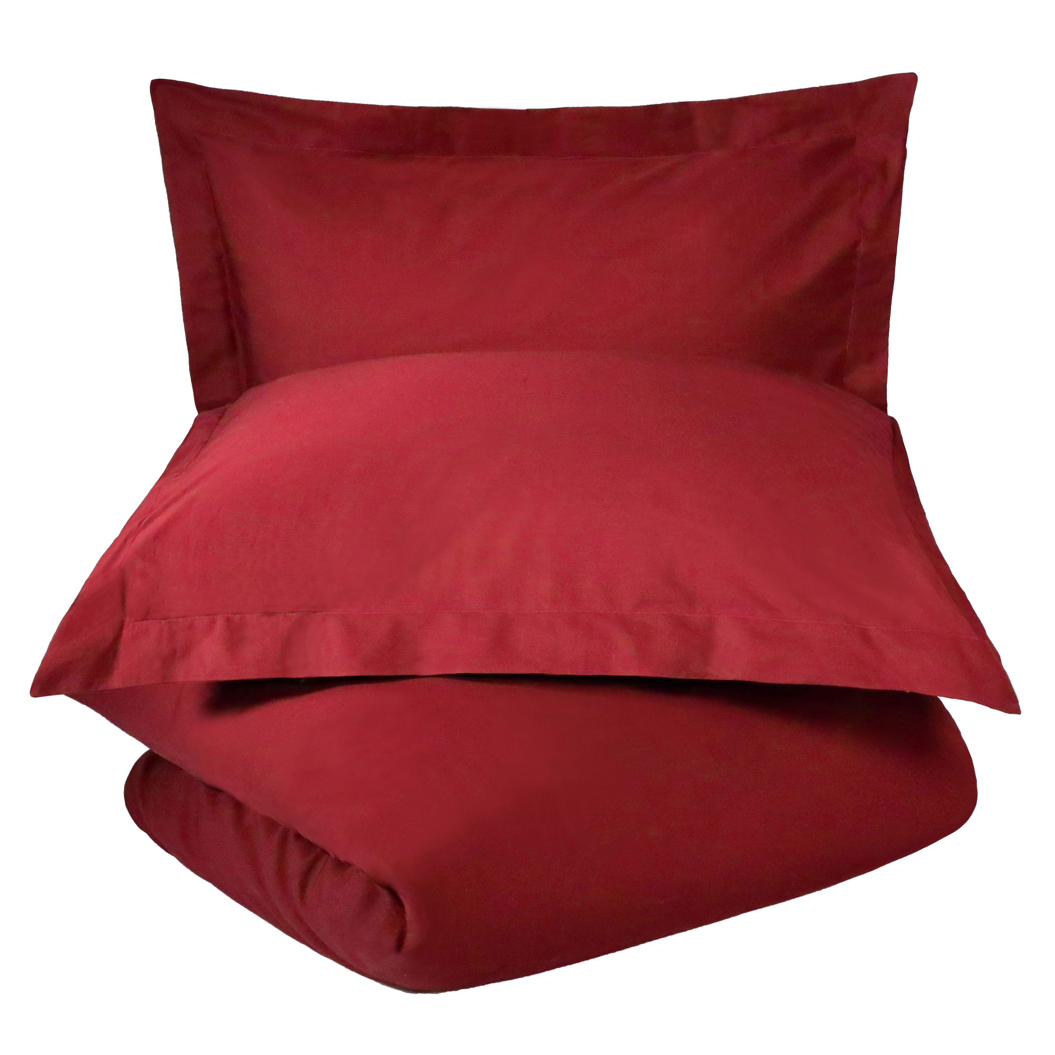 300 Thread Count Cotton Percale Solid Duvet Cover Set - Queen Size, Breathable & Soft Bedding Set for All Seasons - Perfect for Master Bedroom, Guest Room & Hotel Use