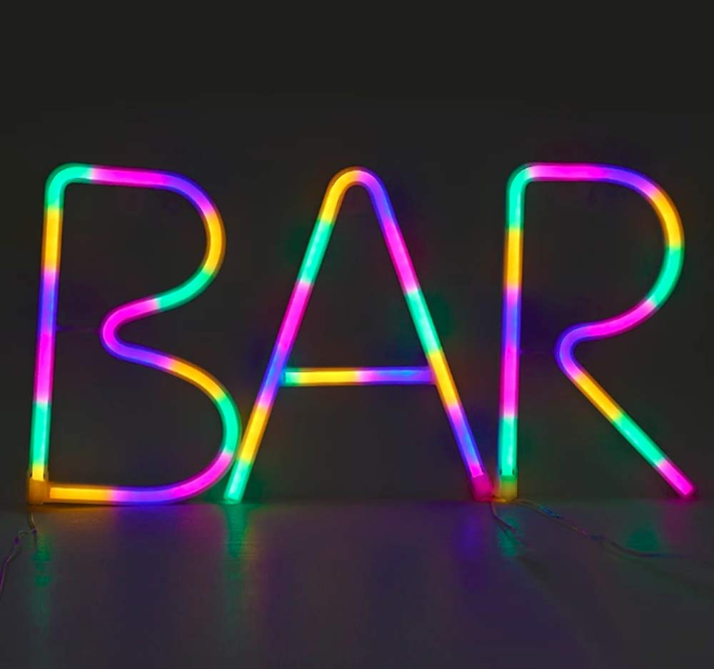 LED Neon Letter Lights - Battery Powered Wall Decor for Kids Bedroom, Home & Nursery Night Light | Perfect for Birthday Parties, Wedding Decor & Room Aesthetics
