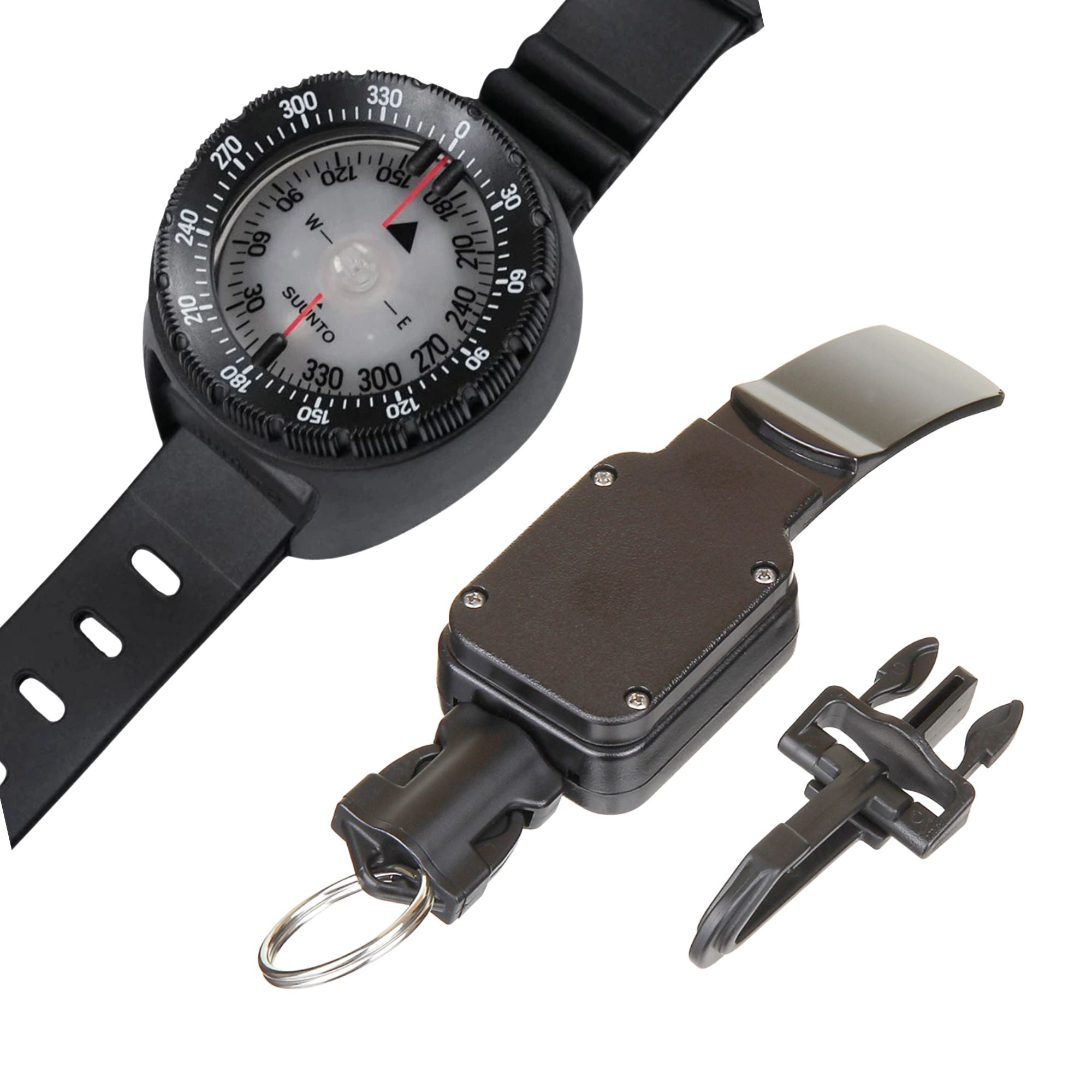 Suunto SK8 Dive Compass with Retractor - Professional Scuba Diving Accessory for Underwater Navigation | Perfect for Deep Sea Diving, Snorkeling & Marine Exploration