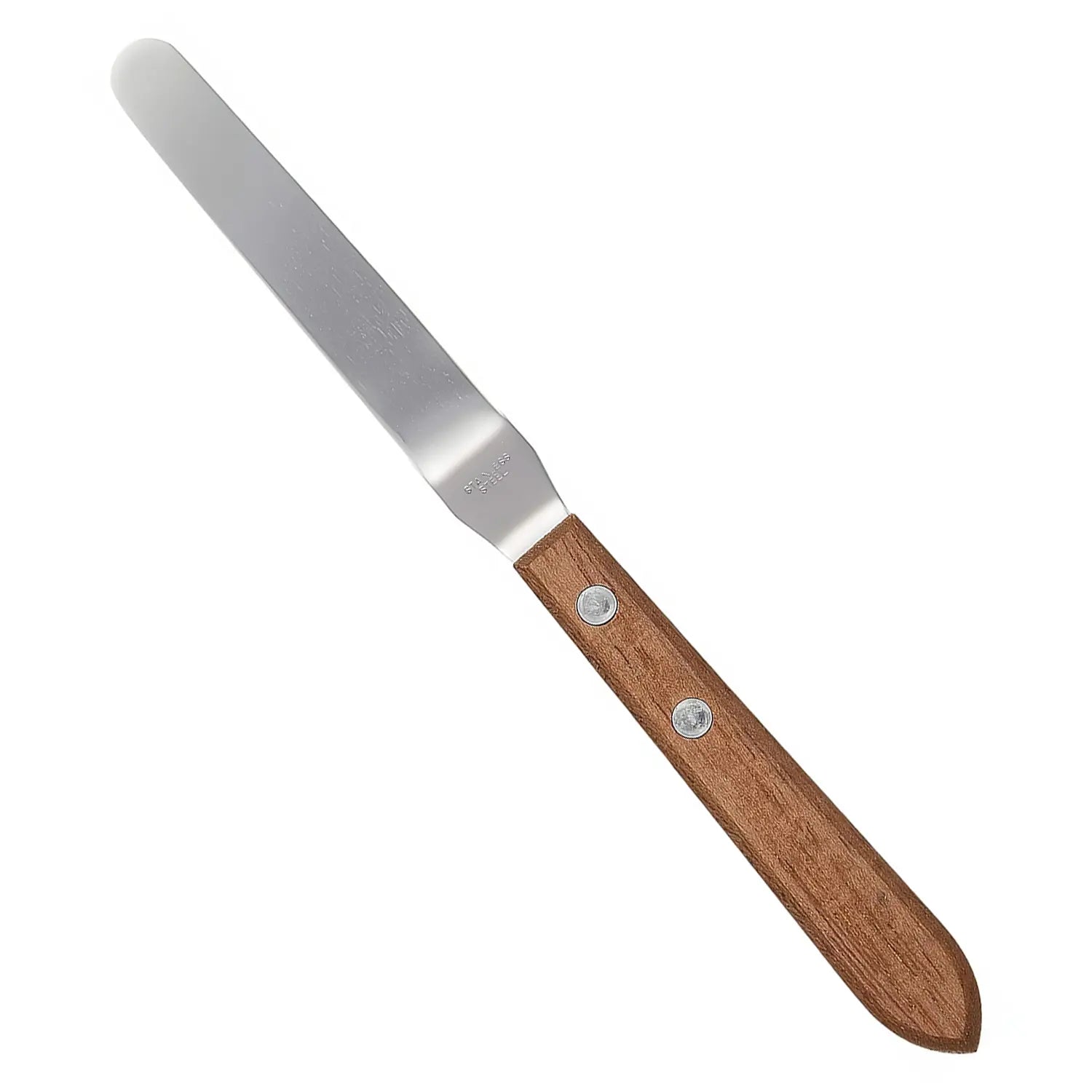 Premium Stainless Steel Offset Icing Spatula with Ergonomic Wooden Handle - Perfect for Cake Decorating, Baking, and Pastry Making - Ideal for Home Bakers & Professional Chefs