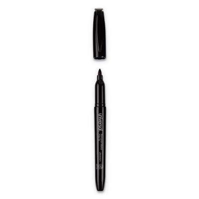 Universal Fine Point Permanent Markers - Black (12 Pack) for Office, School, Art & DIY Projects