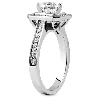 1.73 Carat TW Princess Cut Diamond Engagement Ring & Matching Wedding Band Set in Platinum - Perfect for Proposals, Anniversaries & Bridal Jewelry