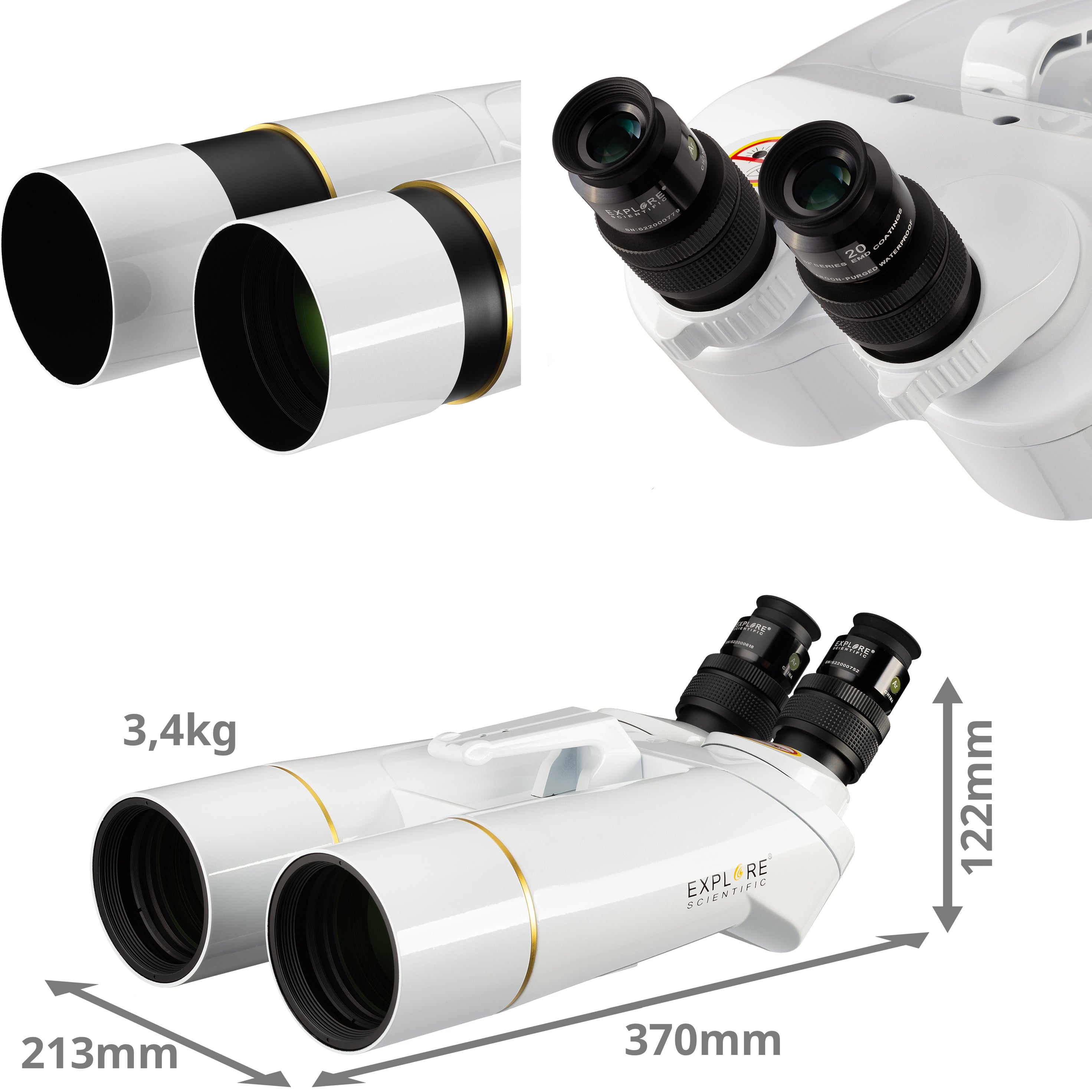 BT 70 SF High Power Binoculars with 62° Wide Angle LER Eyepieces - Perfect for Bird Watching, Hunting, Stargazing & Outdoor Adventures