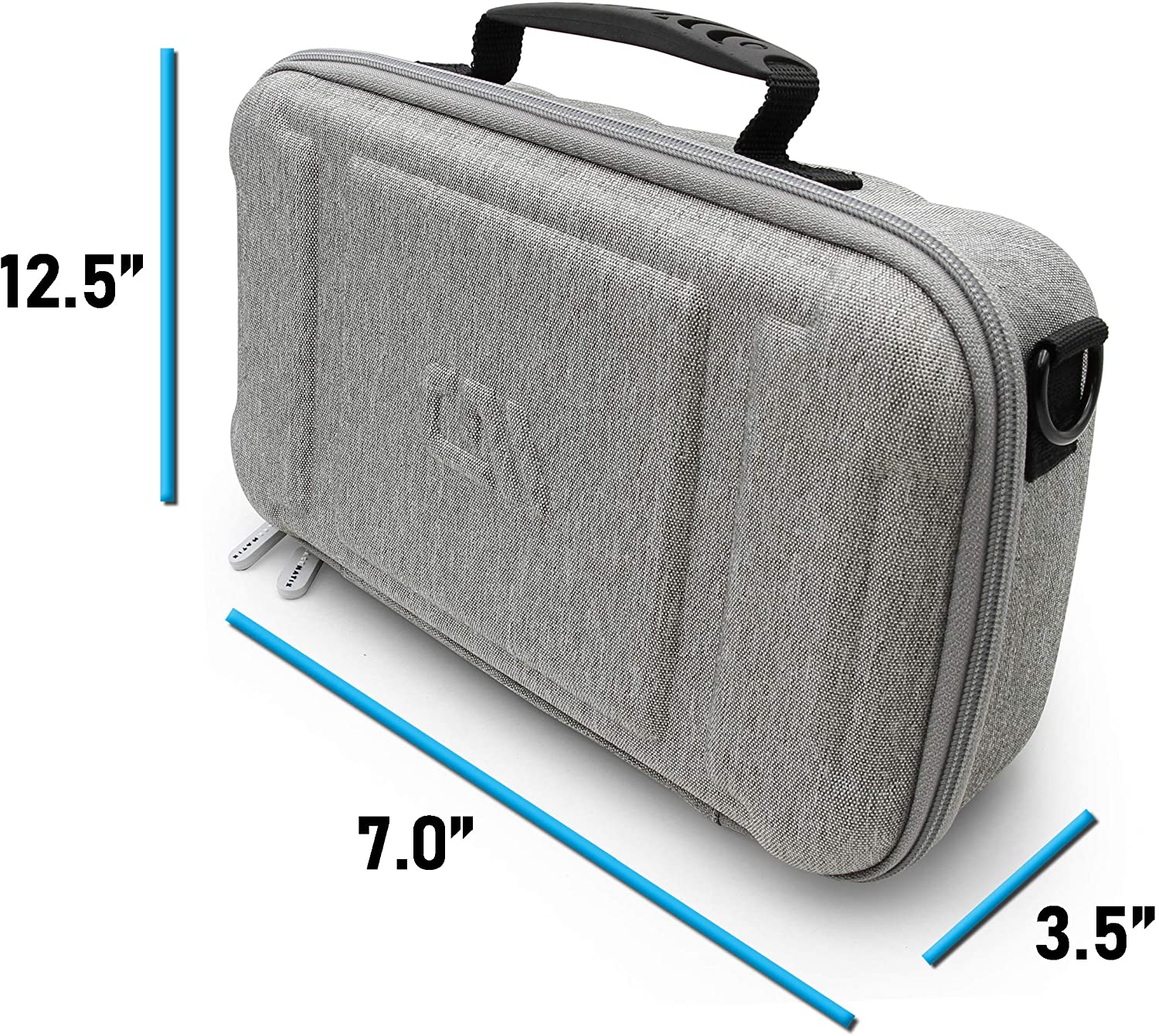 CASEMATIX Travel Case for Otamatone Regular & Neo (Holds 3 Instruments) - Durable Protective Storage with Shoulder Strap & Accessory Pockets - Perfect for Music Travel, Band Practice & Instrument Protection