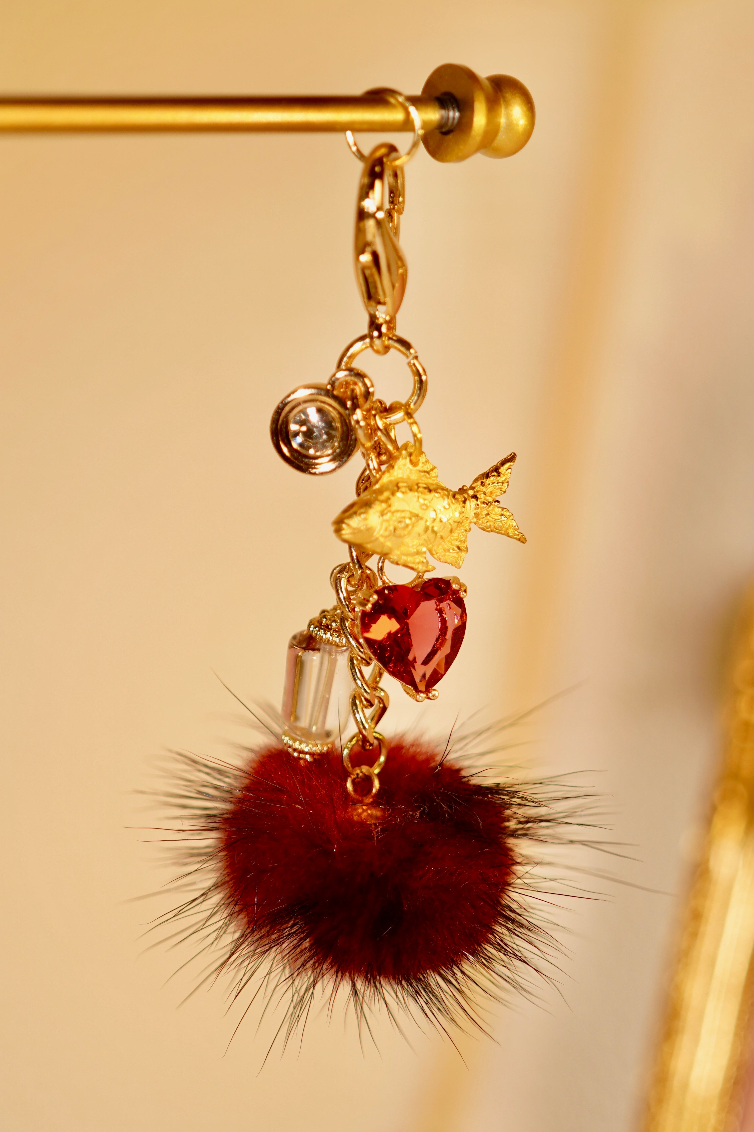 Lucky Carp Amulet - Handmade Japanese Koi Fish Charm for Good Fortune & Wealth | Perfect for Home Decor, Office Feng Shui & Gift Giving