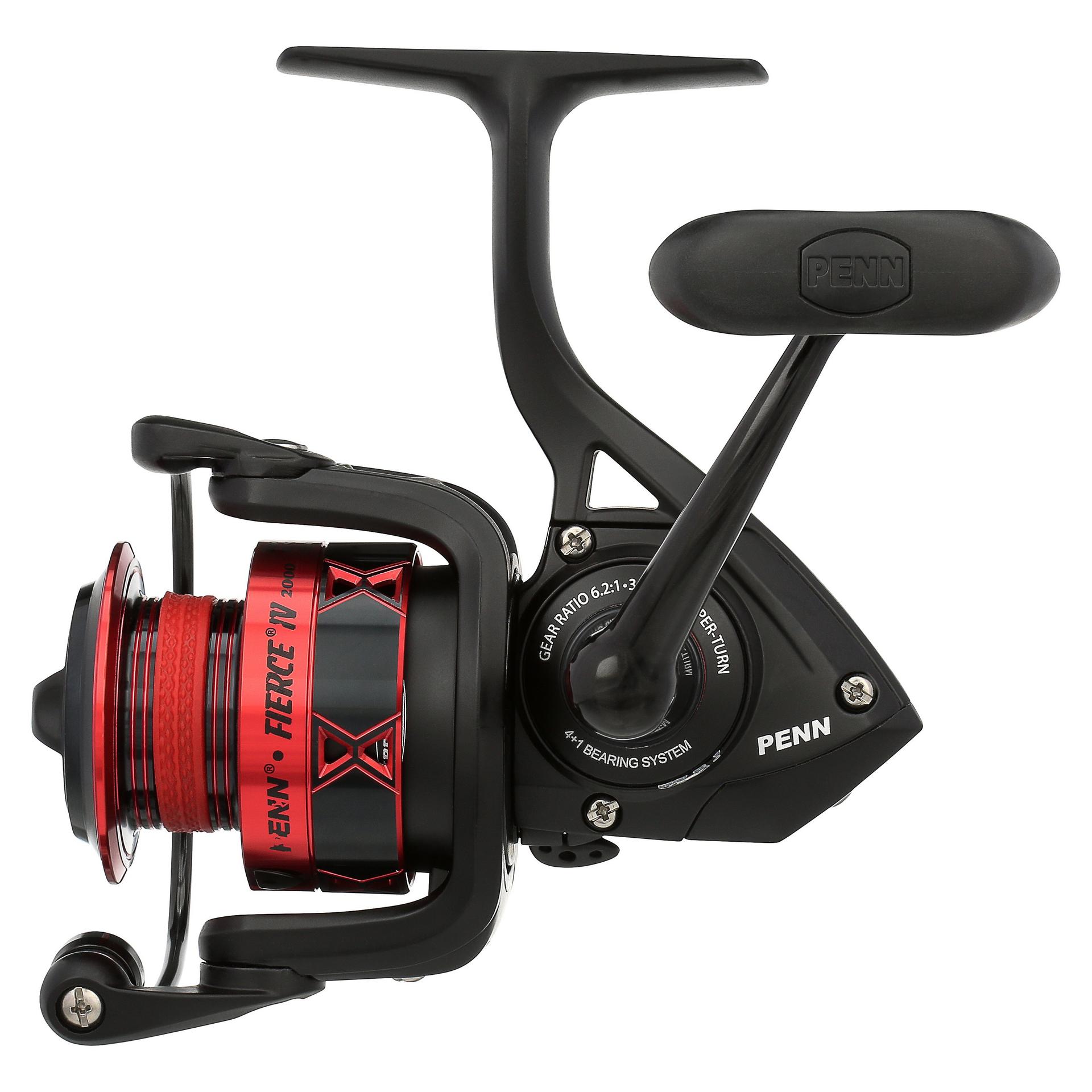 Fierce® IV Spinning Fishing Reel - Lightweight Saltwater & Freshwater Spinning Reel with Smooth Drag System - Perfect for Surf Fishing, Pier Fishing, and Bass Angling