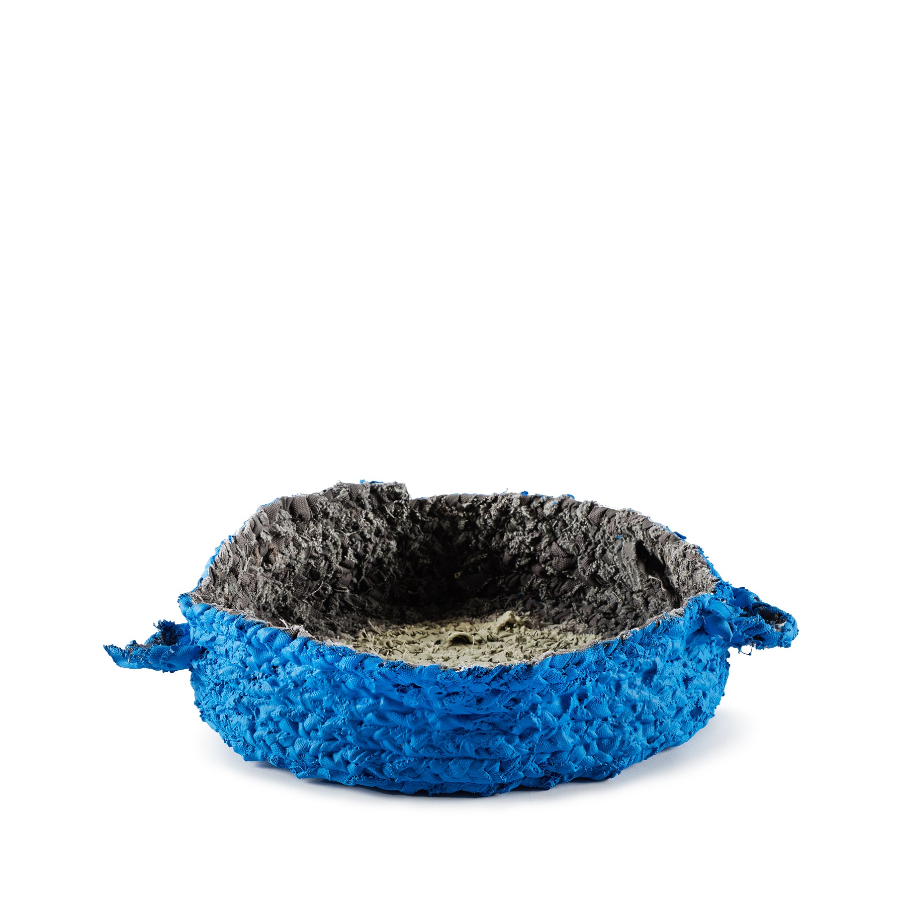 Blue and Grey Small Round Nesting Trays - Stackable Serving Tray Set for Coffee Table, Kitchen Counter, or Bathroom Organization - Perfect for Home Decor and Entertaining